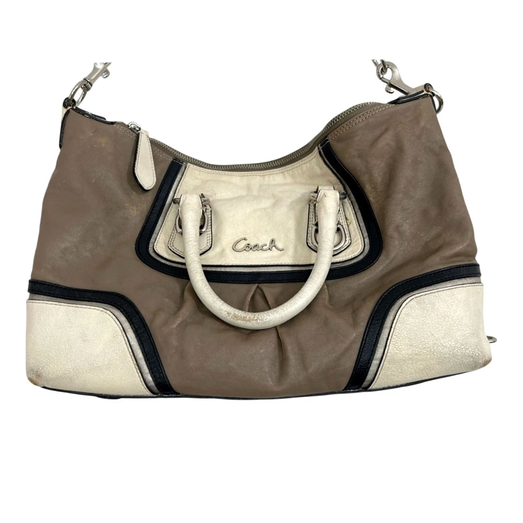 Coach COACH Shoulder Bag Leather Cream Spectator 2-Way Satchel 13x9x4 Womens F17455 Ashely Size ONE SIZE - 2 Thumbnail