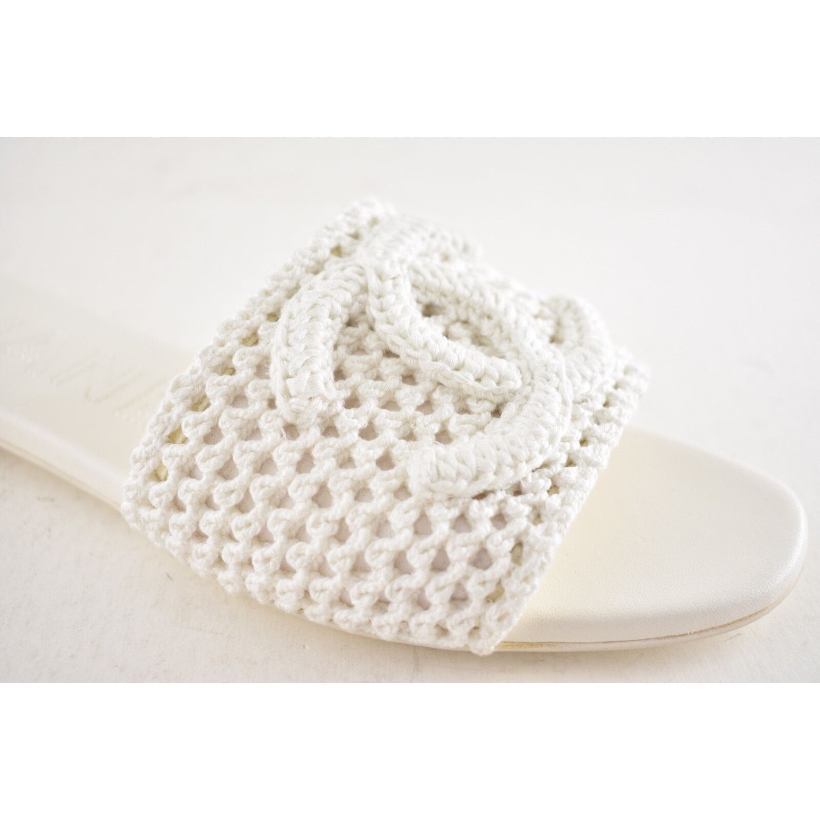 Chanel Chanel 24M White Crochet Knit Coco Beach CC Logo Mule Size US 11 / IT 41 - 6 Thumbnail