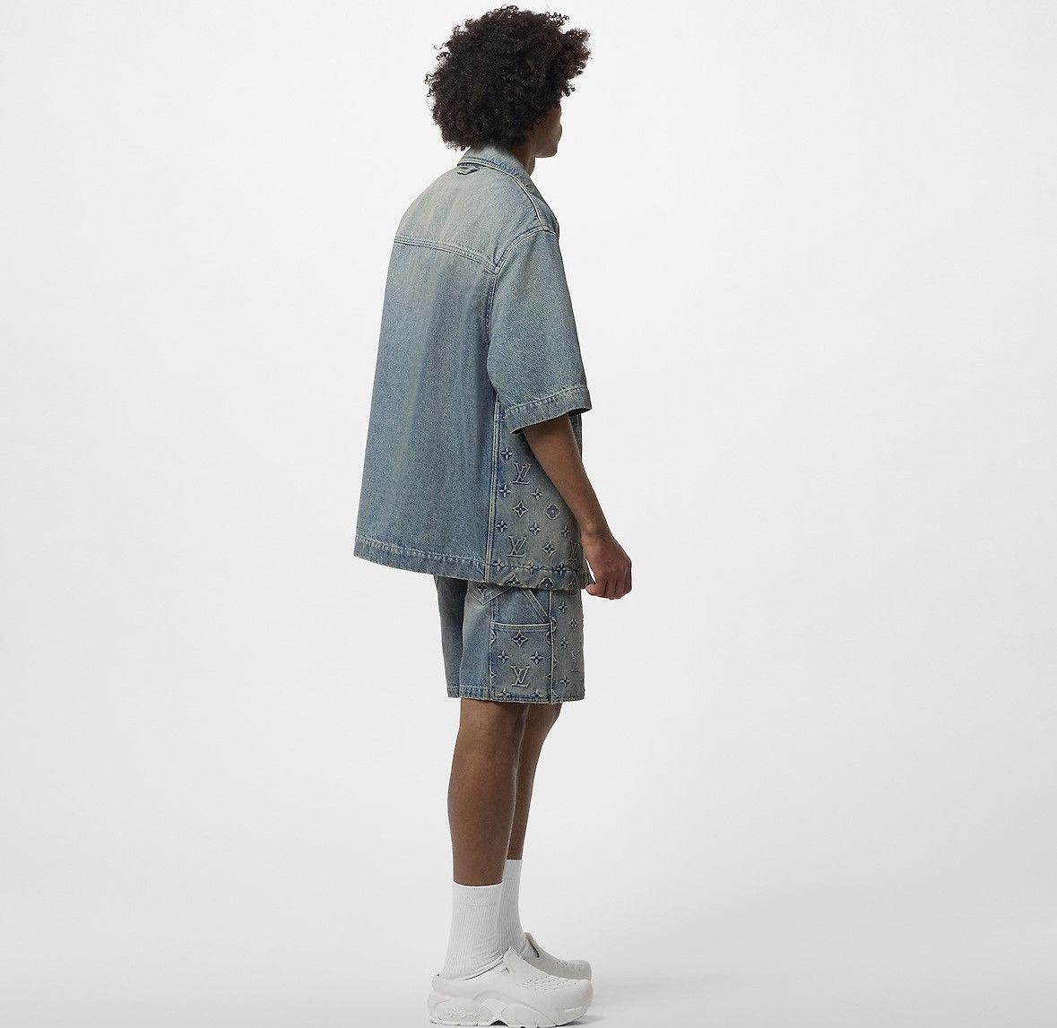 Louis Vuitton Louis Vuitton LV Short Sleeve Denim Workwear Shirt Size US S / EU 44-46 / 1 - 19 Thumbnail