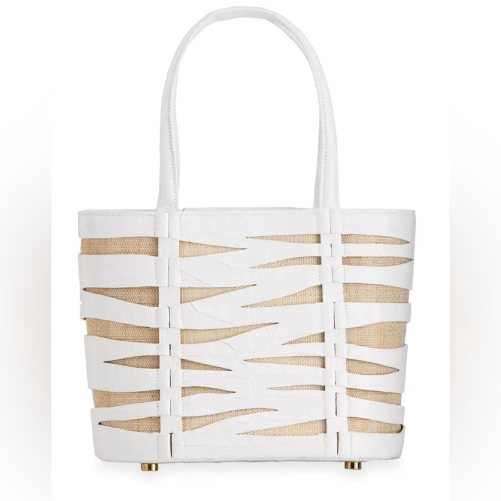 Nancy Gonzalez Retail $2500 NWT Nancy Gonzalez White Crocodile Mini Tote Size ONE SIZE - 1 Thumbnail