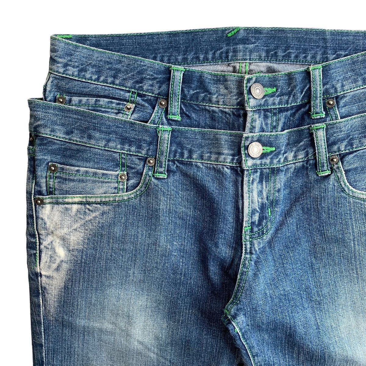 Japanese Brand 2000s Rare Japanese Brand PPFM Double Waist Denim Size US 33 - 8 Thumbnail