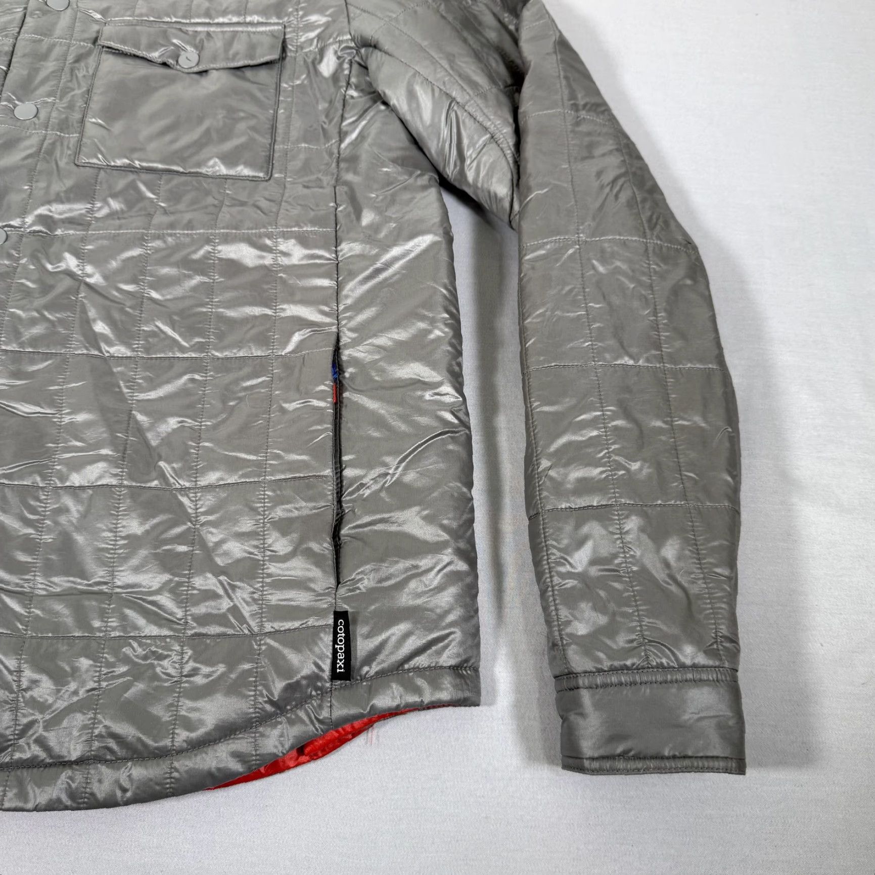 Cotopaxi Cotopaxi Jacket Mens M Gray Kusa Shirt Llama Puffer Insulated Snap Front Quilted Logo Pockets Outdoor 50% Llama Fiber 80g Shacket - Shirt Jacket Mens Size US M / EU 48-50 / 2 - 3 Thumbnail