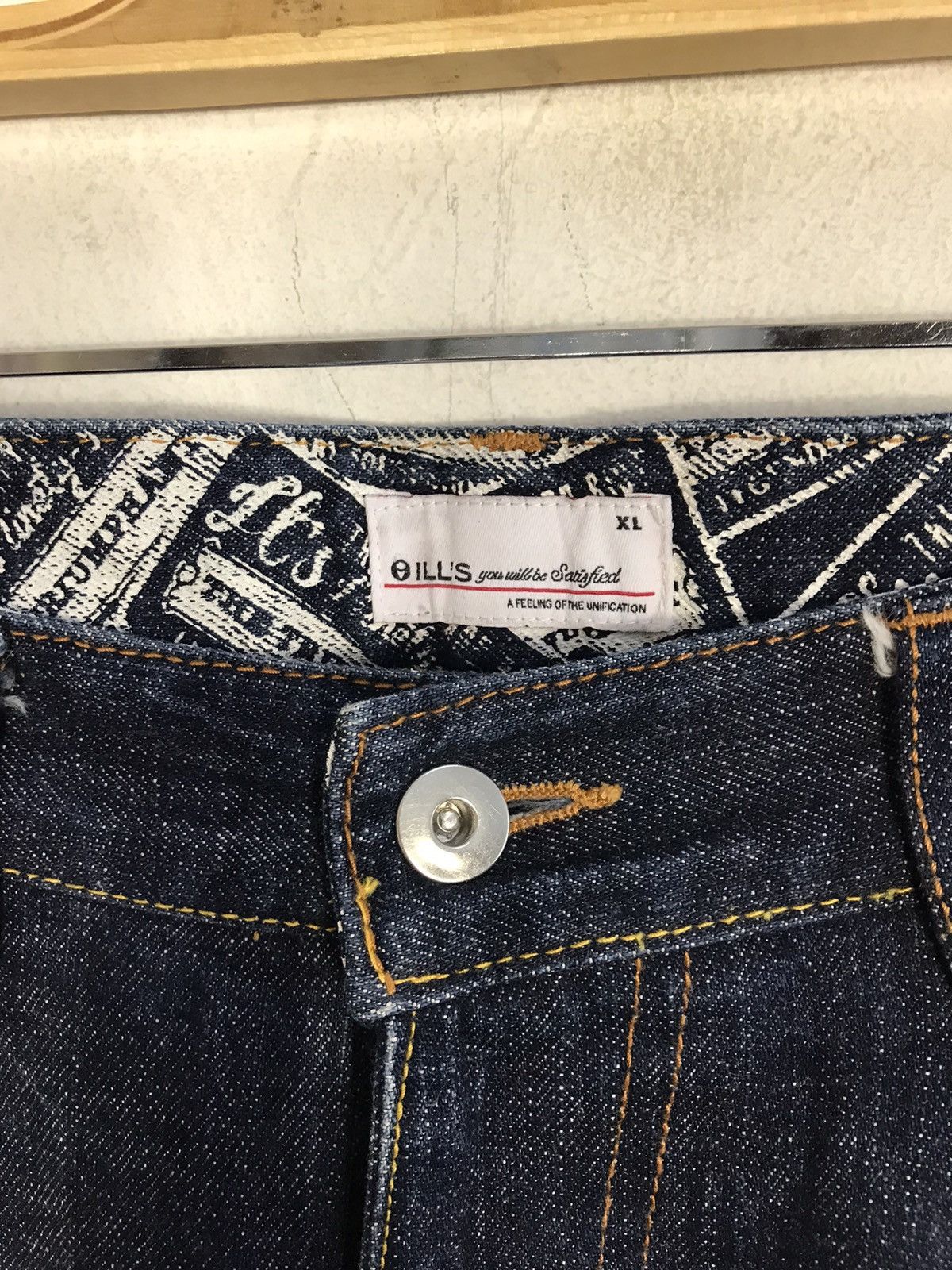 Japanese Brand ILL’s Just Infamous Indigo Denim Straight Cut Fits Size 36 Size US 36 / EU 52 - 6 Thumbnail