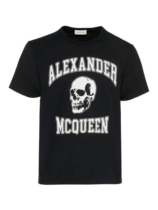 Alexander McQueen o1y1024 T-Shirt In Black Size US L / EU 52-54 / 3 - 1 Thumbnail
