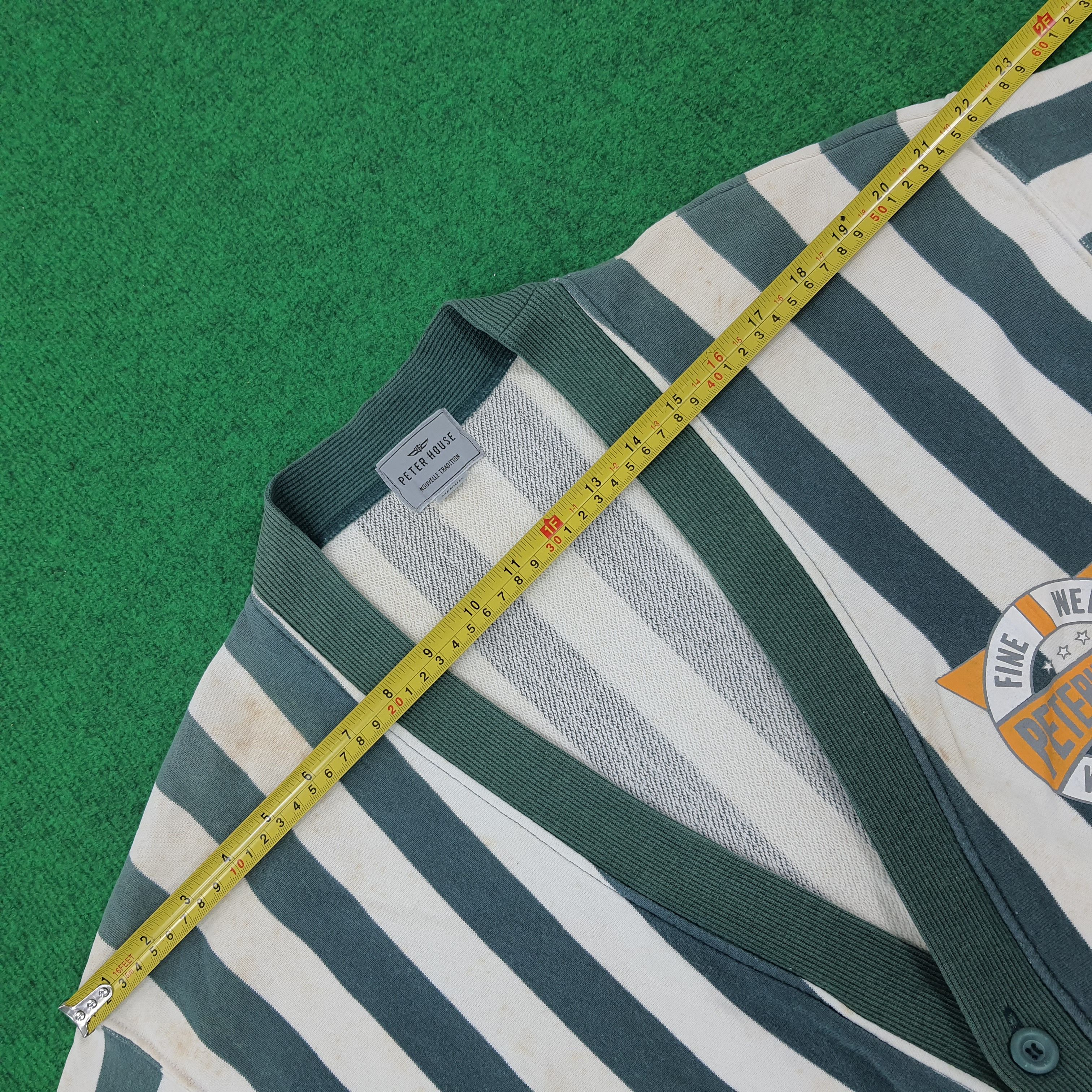 Designer × Vintage Vintage Peter House Work Play Striped Cardigans Size US M / EU 48-50 / 2 - 11 Thumbnail