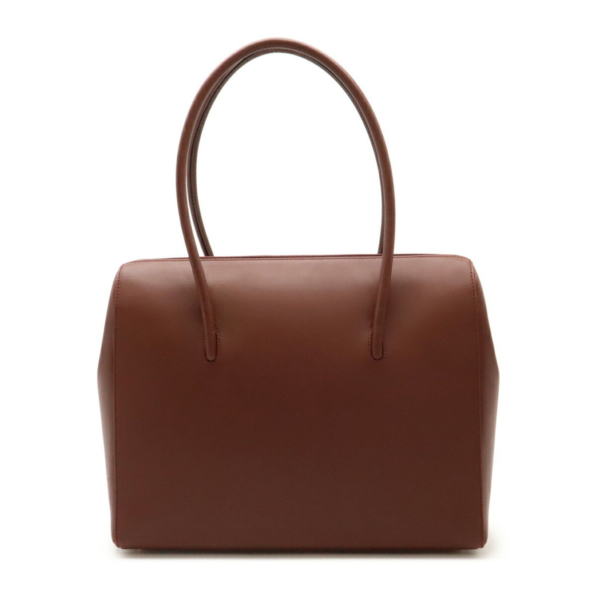 Cartier Must Line Tote Bag Shoulder Leather Bordeaux, Women's