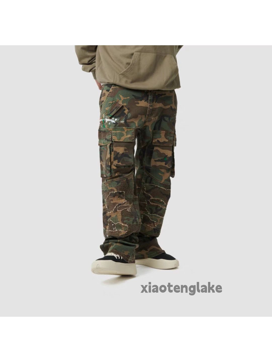 Designer × Japanese Brand × Vintage utility military loose baggy patch camo cargo pants Size US 30 / EU 46 - 4 Thumbnail