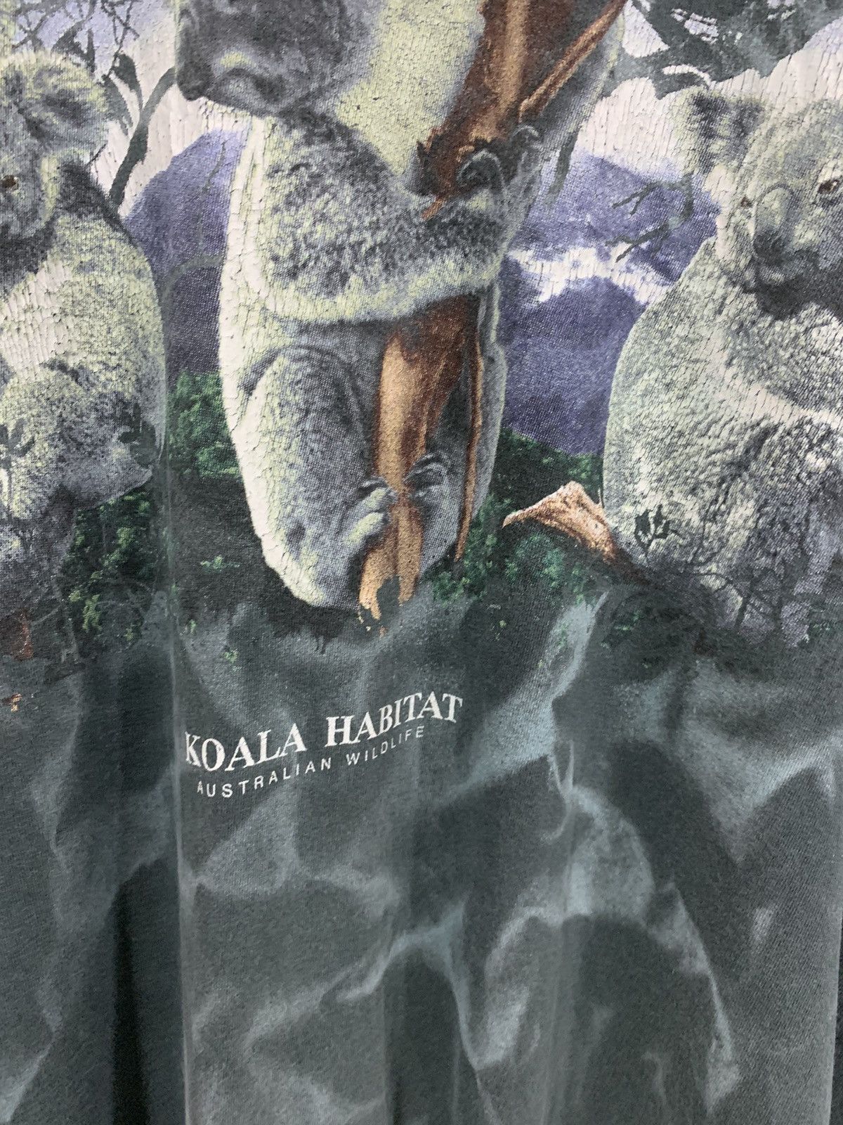 Man Made In Australia Vintage Koala Habitat Australian Wildlife Overdyed Size US XL / EU 56 / 4 - 6 Thumbnail