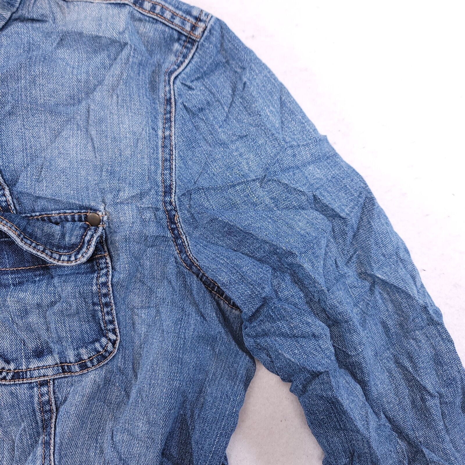 Mossimo Mossimo Casual Button Denim Jean Jacket Womens Size L Blue Size L / US 10 / IT 46 - 5 Thumbnail