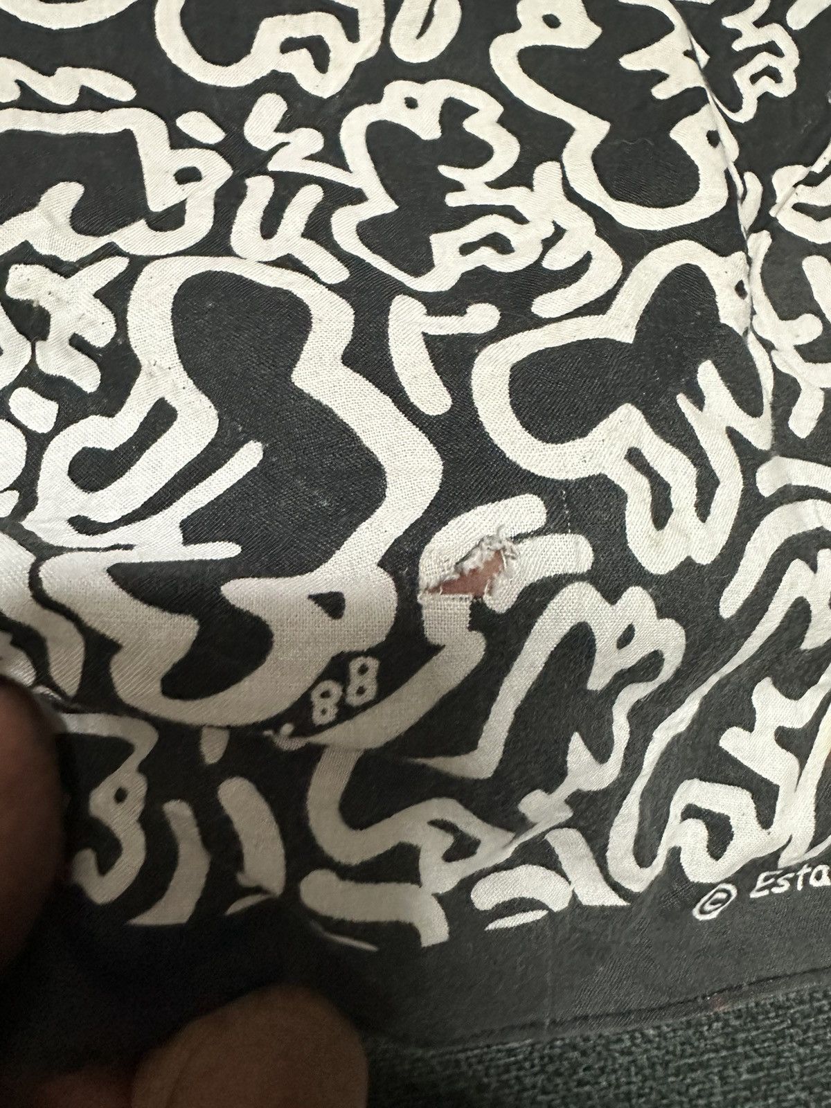 Keith Haring Vintage 80s Keith Haring handkerchief Size ONE SIZE - 3 Thumbnail