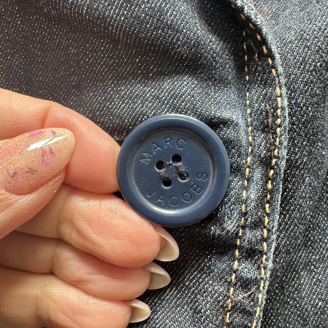 Marc Jacobs Marc Jacobs One Button Denim Jacket Blazer Navy Size 6 Small Size S / US 4 / IT 40 - 5 Thumbnail