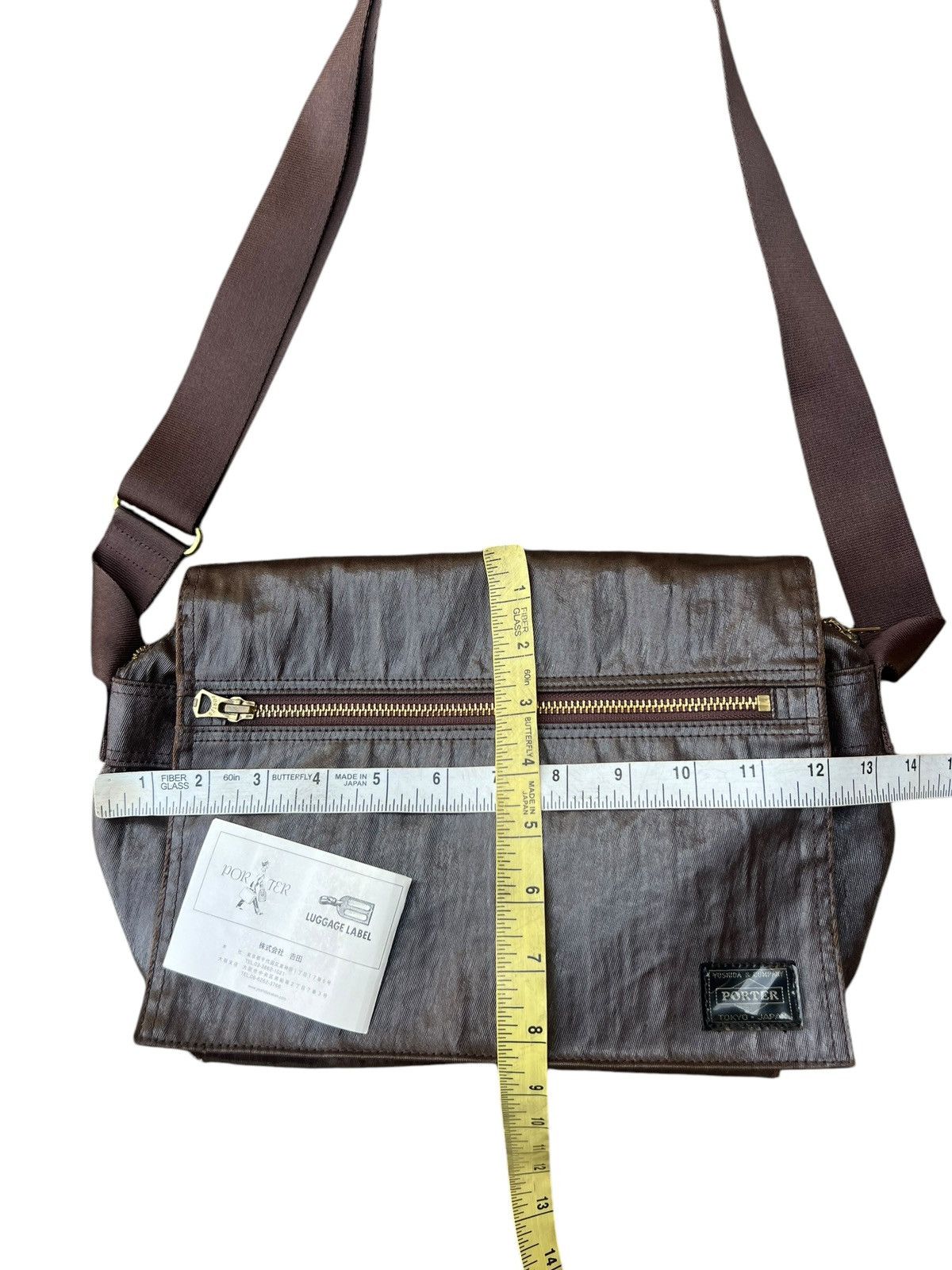 Porter Vintage Porter Yoshida Distressed Coated Messenger Bag Size ONE SIZE - 25 Thumbnail