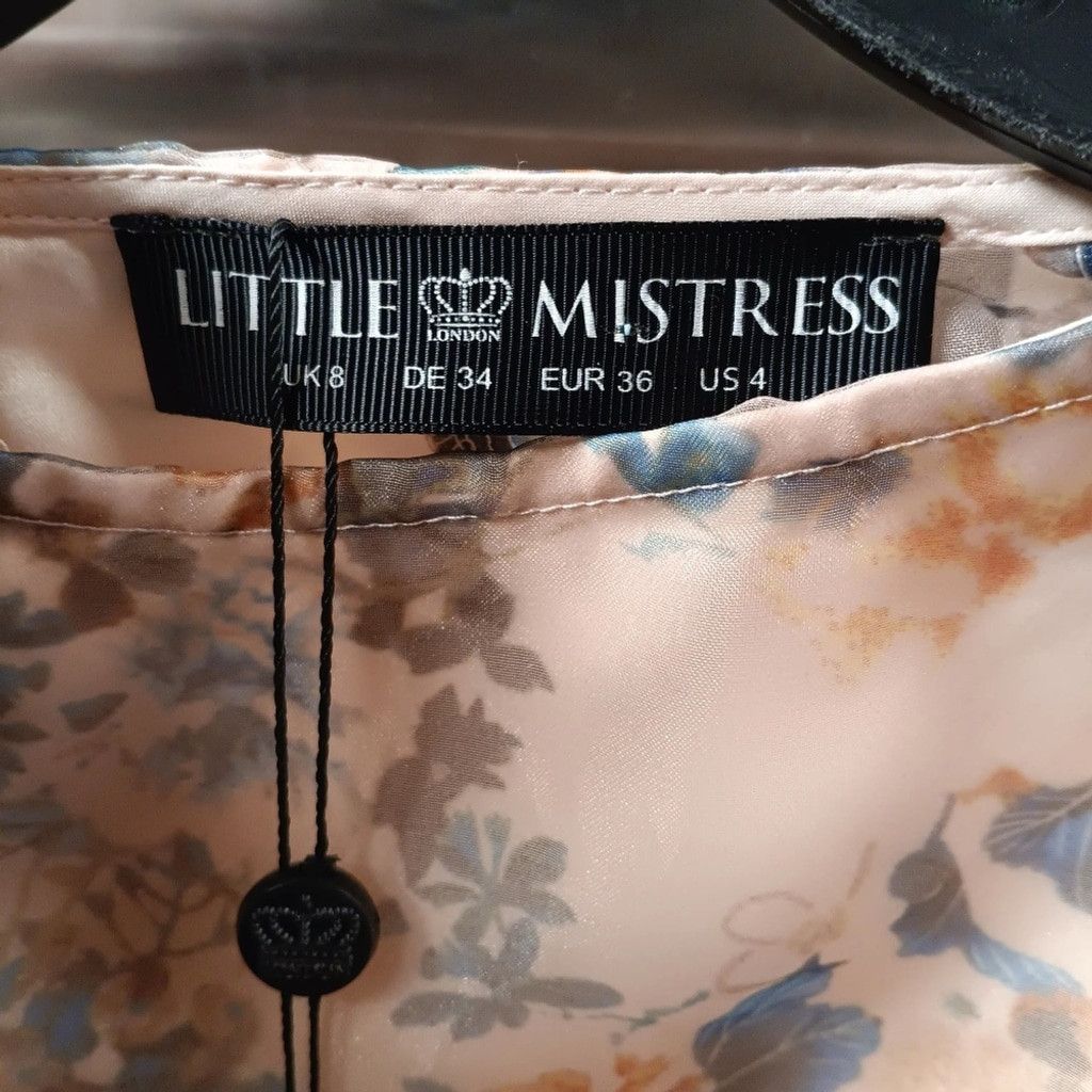 Other NWT Little Mistress Floral Print Cropped Blouse Size S / US 4 / IT 40 - 6 Thumbnail