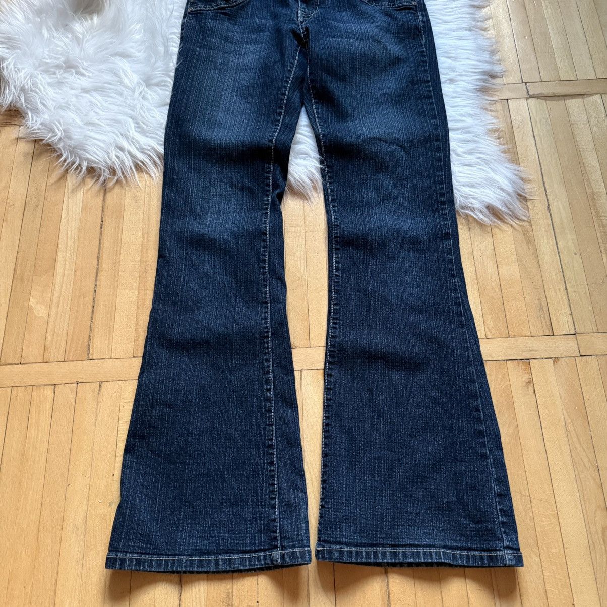If Six Was Nine 📌 Vintage Y2K Washed Flared Low Rise LGB Jeans Size 32" / US 10 / IT 46 - 8 Thumbnail