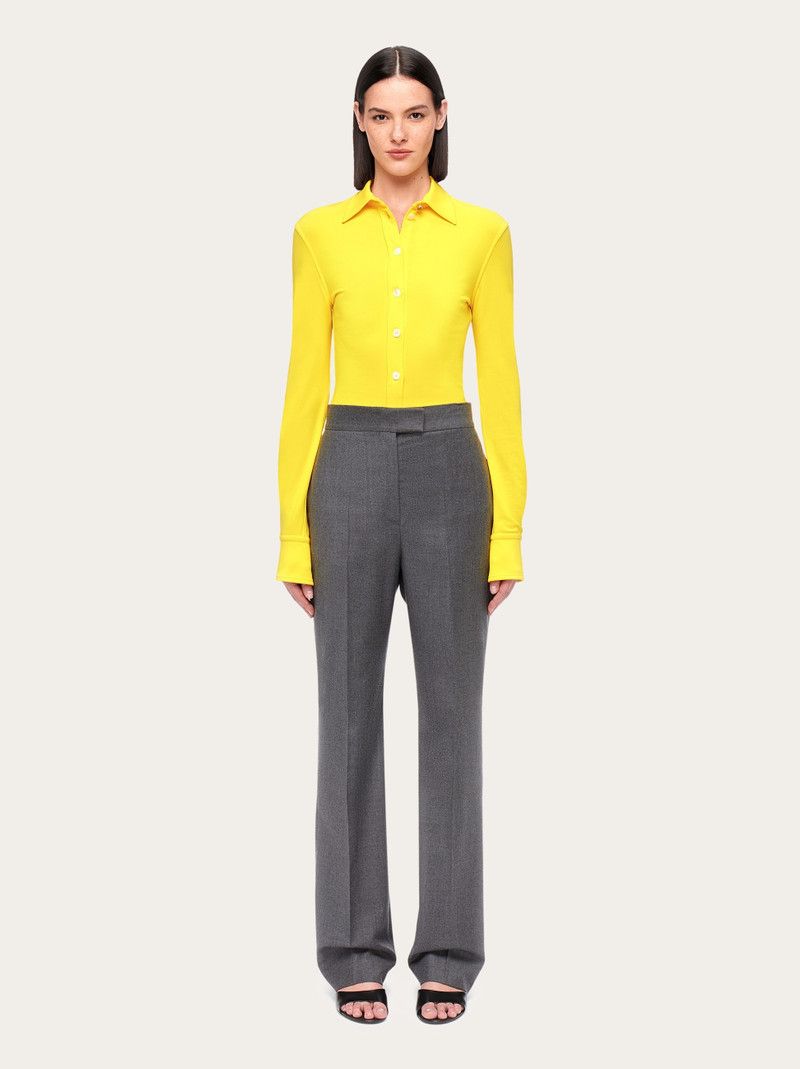 Salvatore Ferragamo o1s1rm0126 High Waist Pant in Grey Size 28" / US 6 / IT 42 - 7 Thumbnail