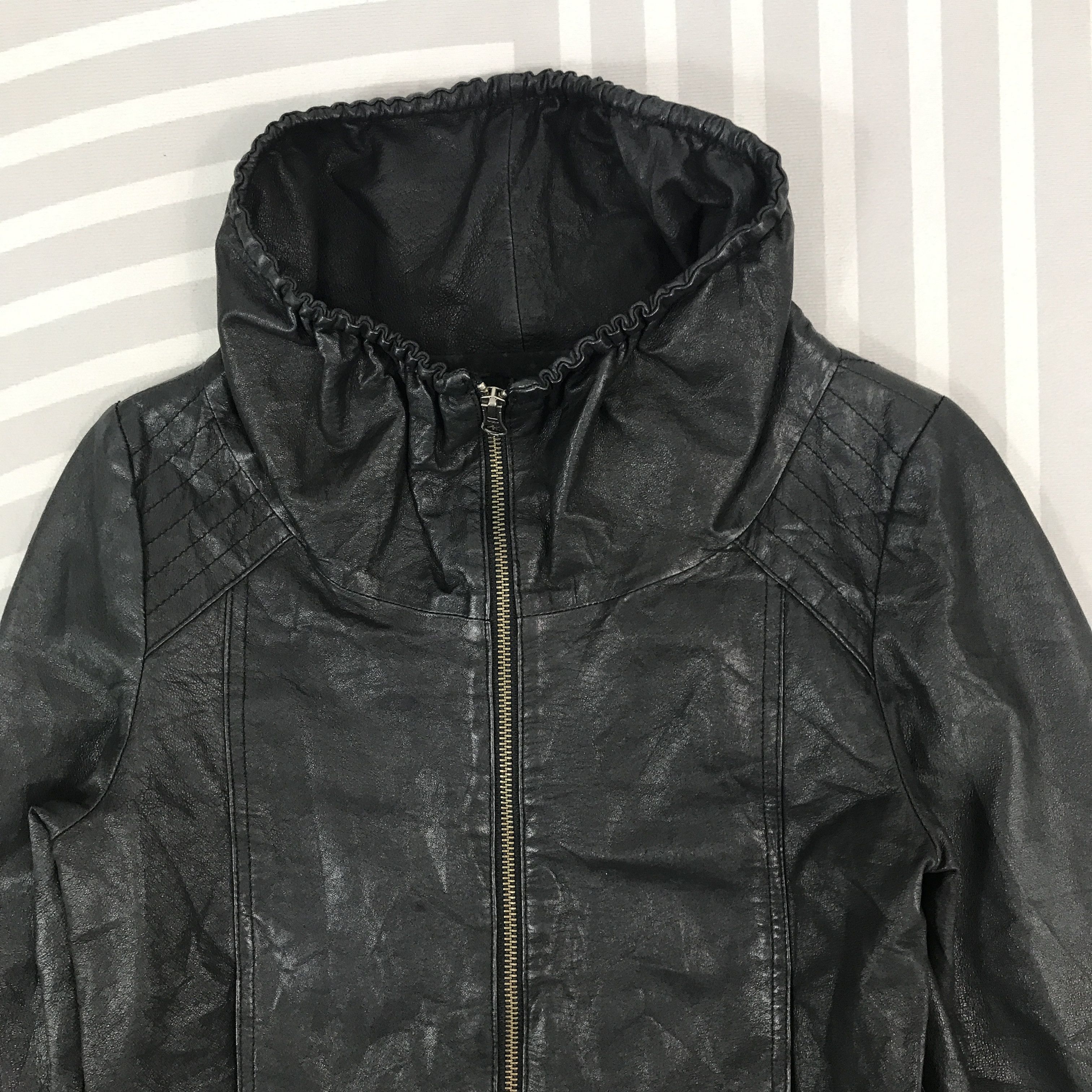 Japanese Brand × Vintage Japan design Paper chest Leather jacket ifsixwasnine style Size US S / EU 44-46 / 1 - 2 Thumbnail