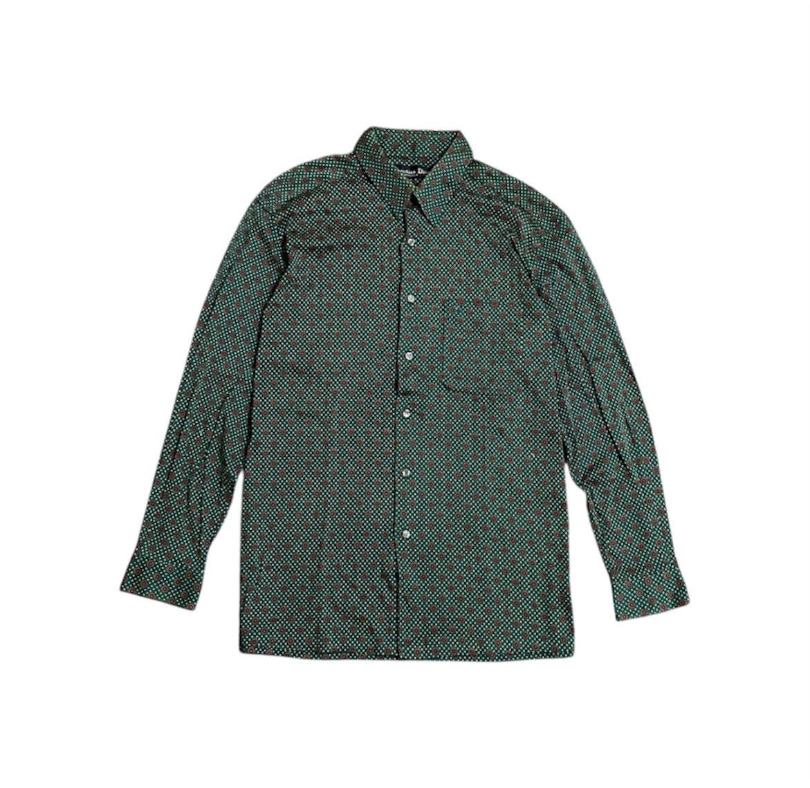 Dior Vintage Christian Dior Monsieur Patern Long Sleeve Shirt Size US M / EU 48-50 / 2 - 1 Thumbnail