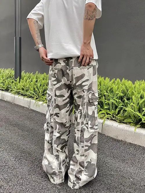 Japanese Brand HarunCamouflage High Street Vintage Loose Casual Pants Size US 32 / EU 48 - 4 Thumbnail