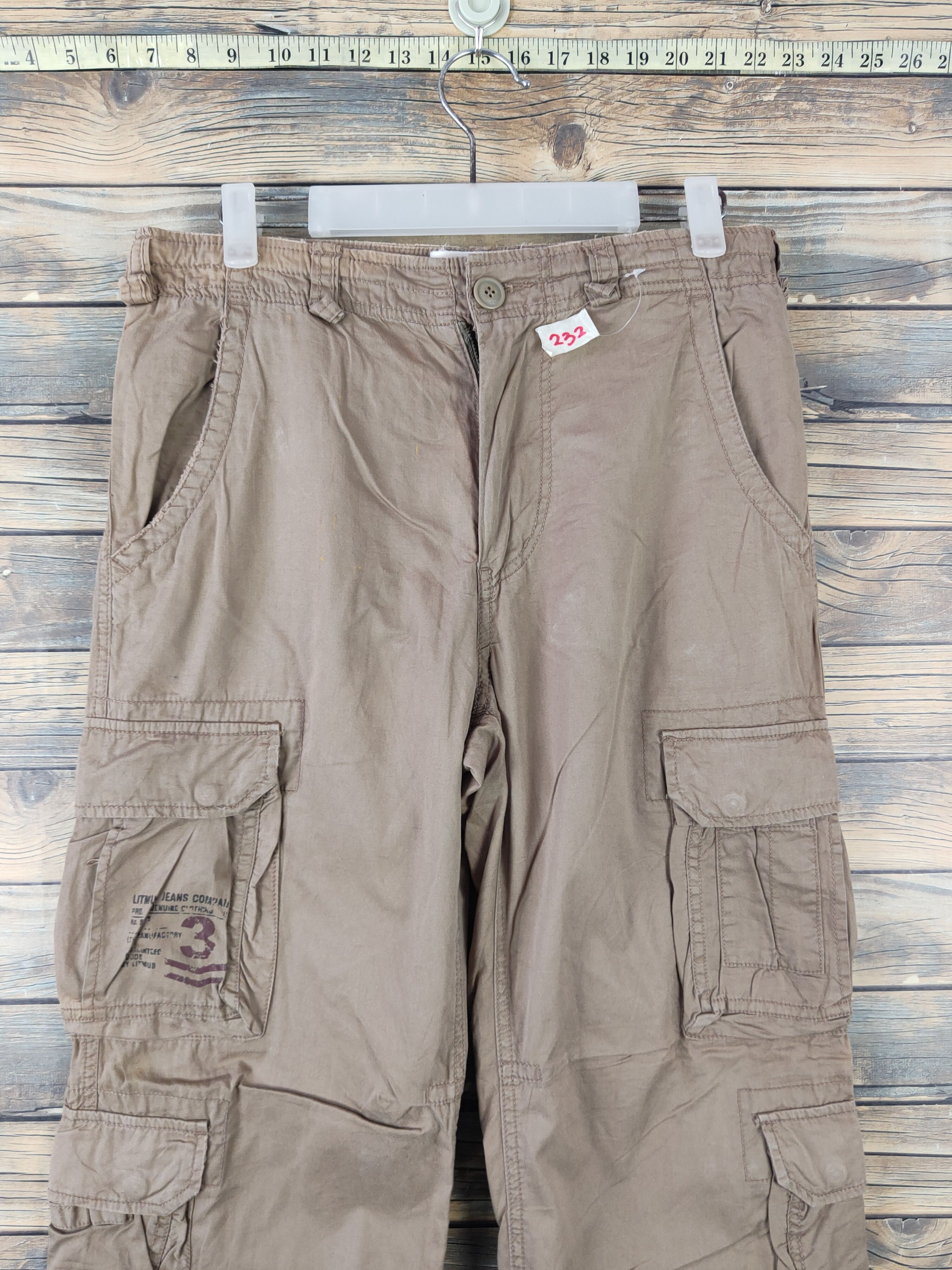 Japanese Brand DLL Litmus Brown Multipocket Tactical Cargo Pants #232 Size US 30 / EU 46 - 2 Thumbnail