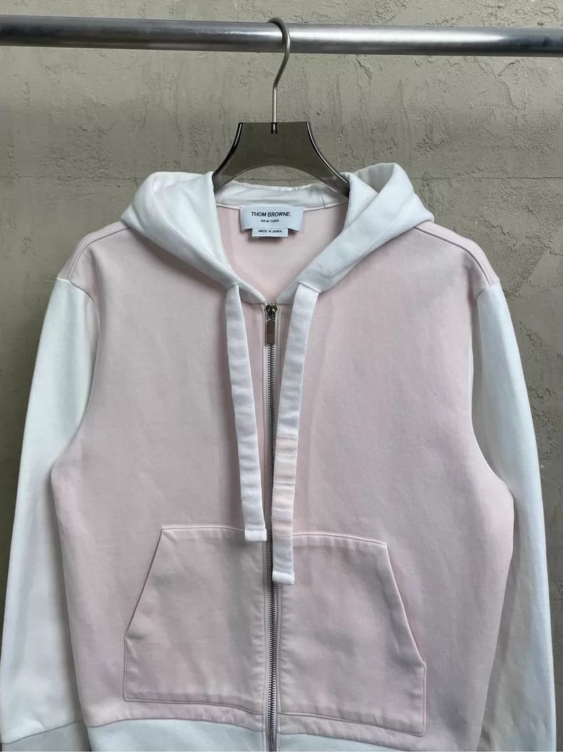 Thom Browne Thom browne Pink and white color-blocked hat rope four-stri Size S / US 4 / IT 40 - 3 Thumbnail