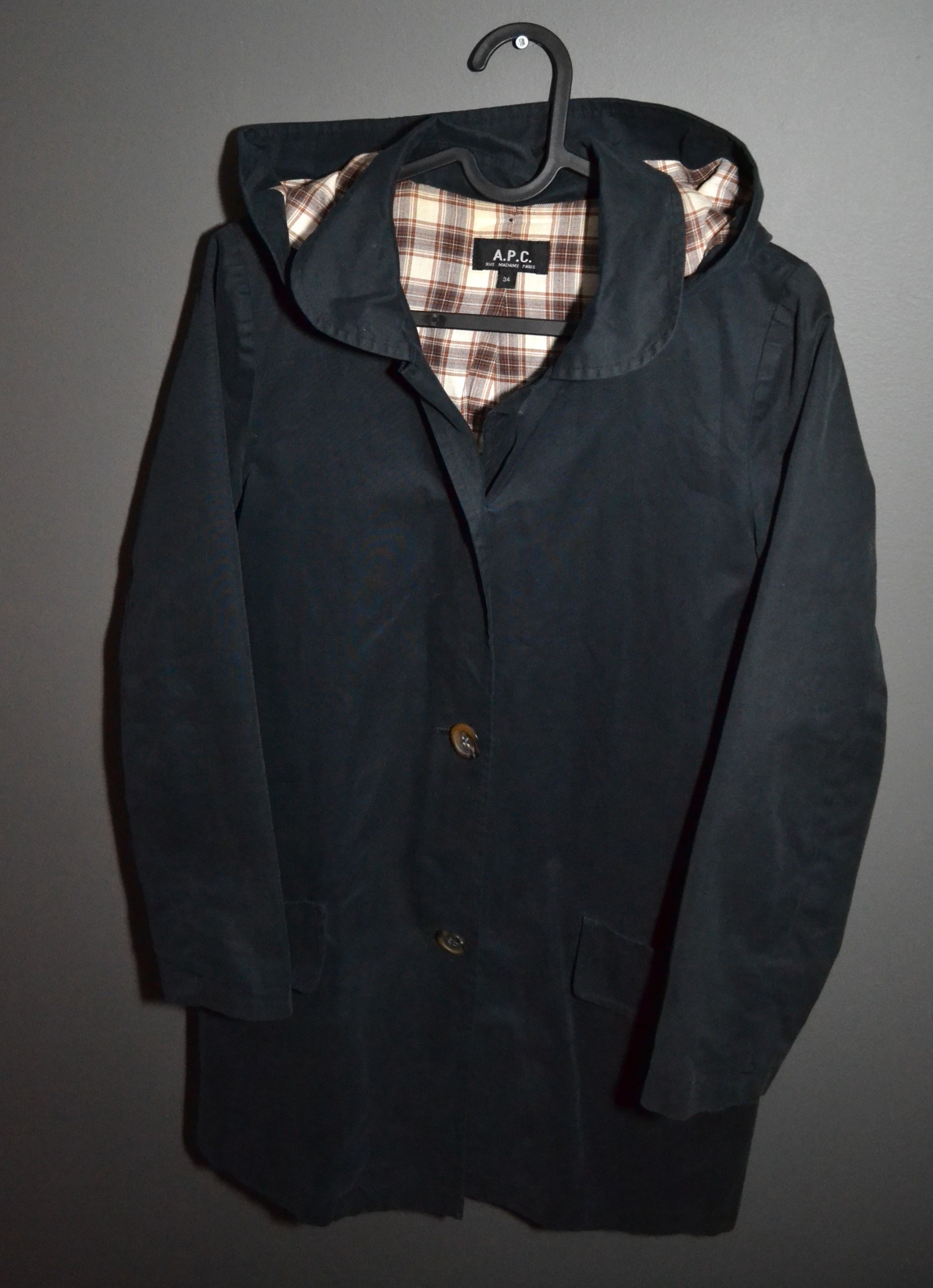 A.P.C. A.P.C. 34 size Women's Hooded Cotton Coat Size XS / US 0-2 / IT 36-38 - 1 Thumbnail