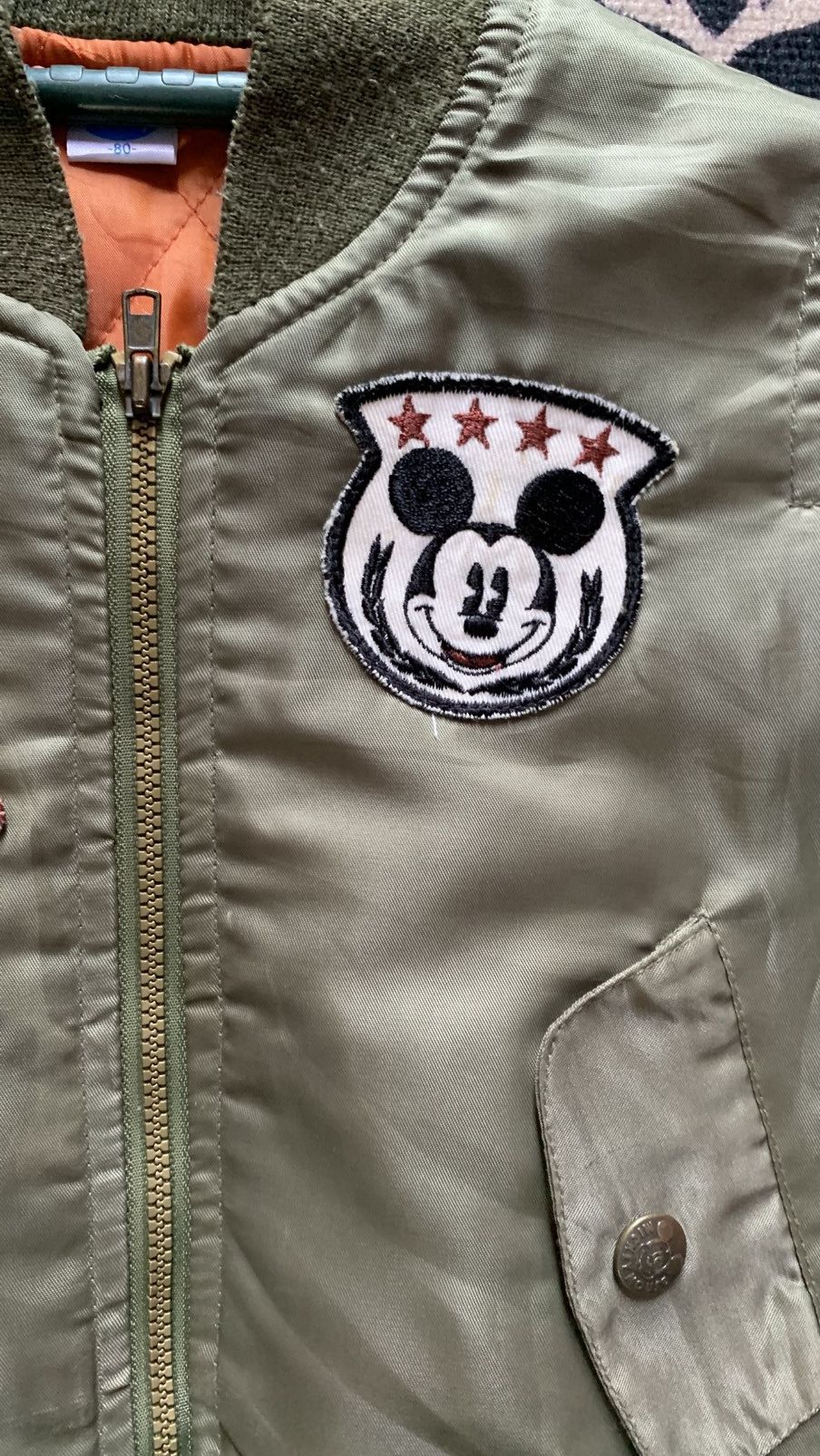 Mickey Mouse Bomber kids Mickey Mouse military jacket Size US XXS / EU 40 - 7 Thumbnail