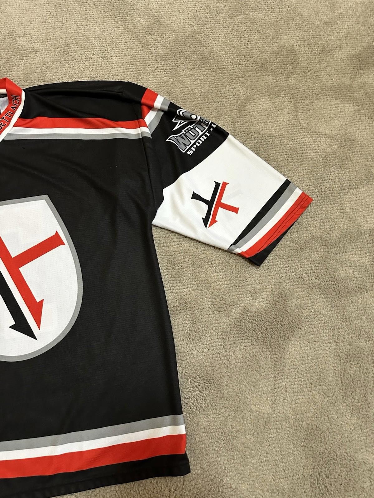 Designer Hockey Jersey 53 SHC Bettlach Trikot Shirt #71 WEIBEL Jersey Size US XL / EU 56 / 4 - 4 Thumbnail