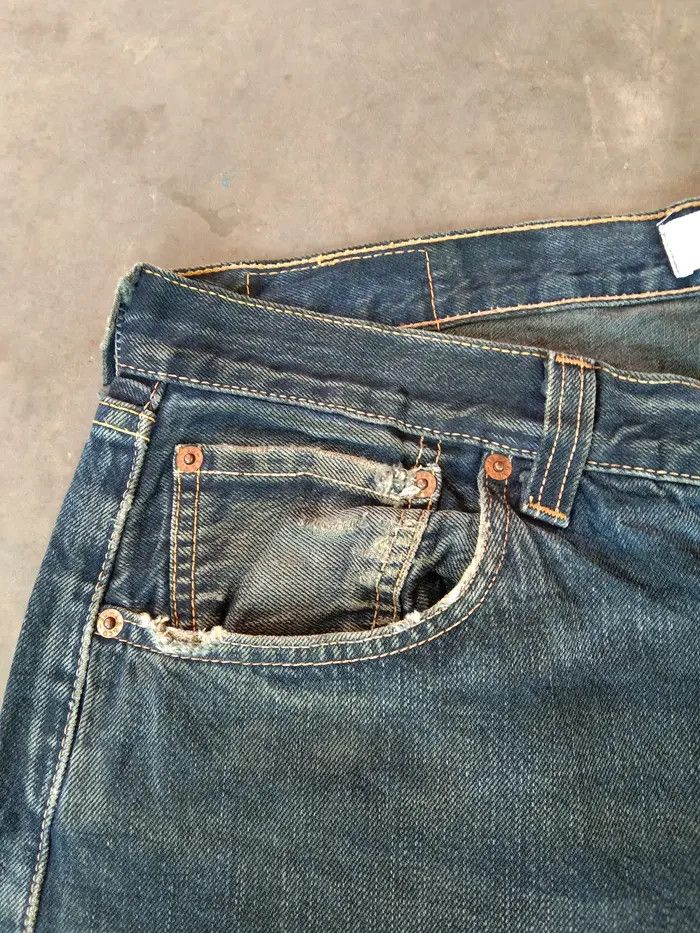 Levi's Vintage Levi's 501 Straight Leg Distressed Jeans 34x30 Size US 34 / EU 50 - 7 Thumbnail