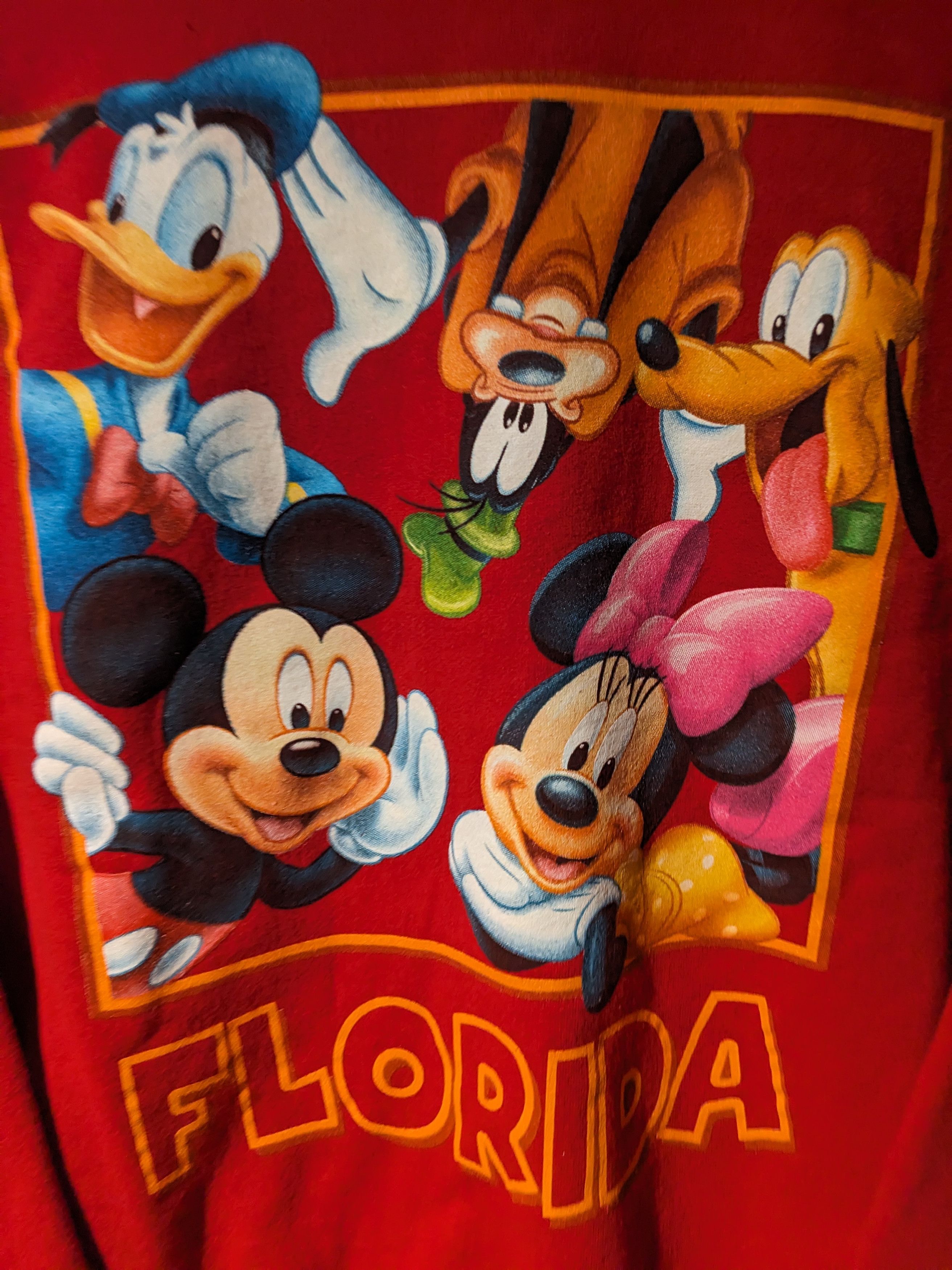 Disney × Vintage Vintage Y2K Disney World Florida Cartoon Cast Sweatshirt Size S / US 4 / IT 40 - 2 Thumbnail