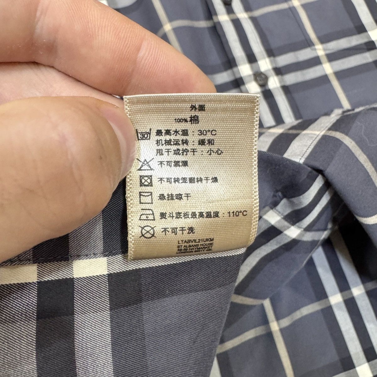 Burberry Burberry Mens Cotton Shirt M size Size US M / EU 48-50 / 2 - 13 Thumbnail