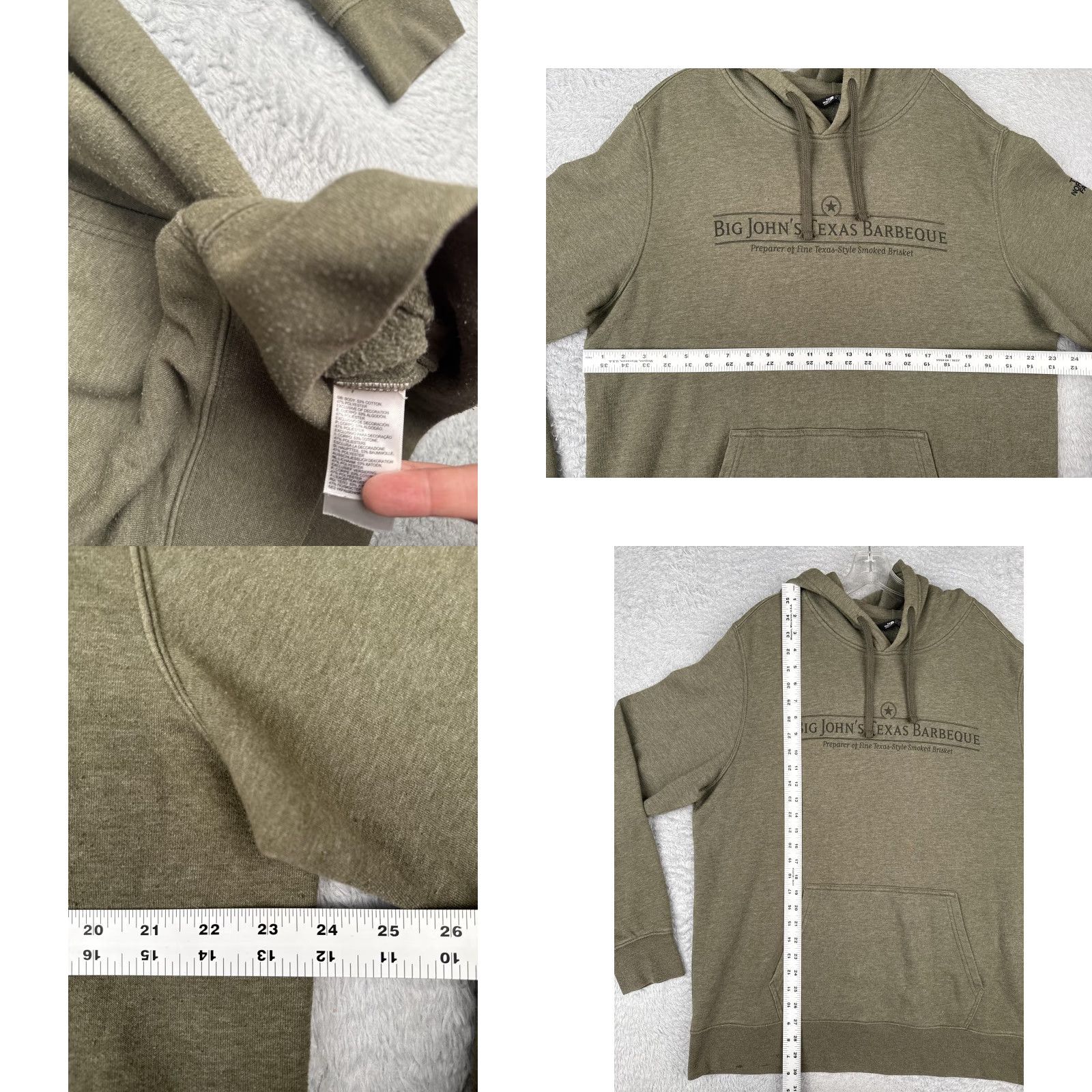 The North Face The North Face Hoodie Mens XL Green Big John's Texas Barbeque Graphic Sweater Size US XL / EU 56 / 4 - 8 Thumbnail