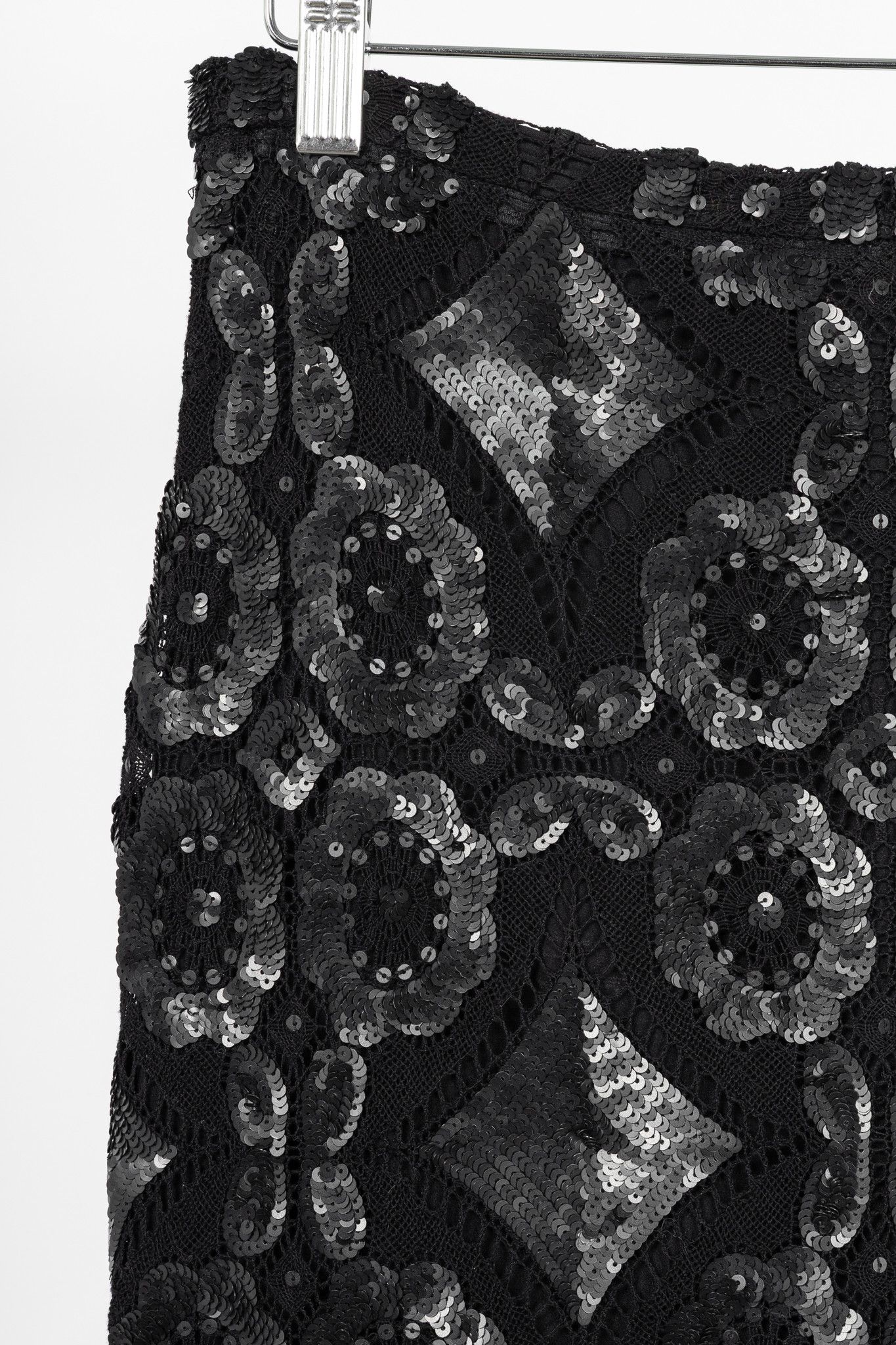 Burberry Prorsum Burberry Prorsum R14 Sequin Detail English Lace Pencil Skirt Size 32" / US 10 / IT 46 - 4 Thumbnail