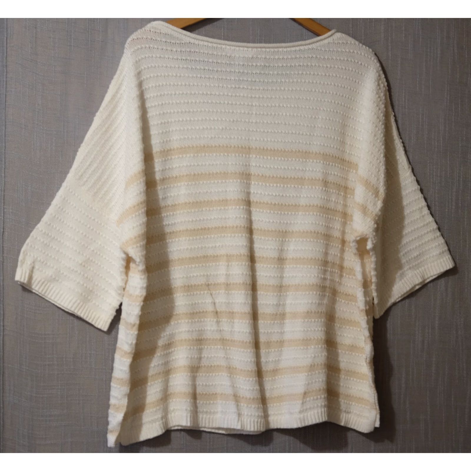 Vintage Time and Tru Sweater White/Beige Oversized Women's XL (16-18) #A11-41 Size XL / US 12-14 / IT 48-50 - 5 Thumbnail