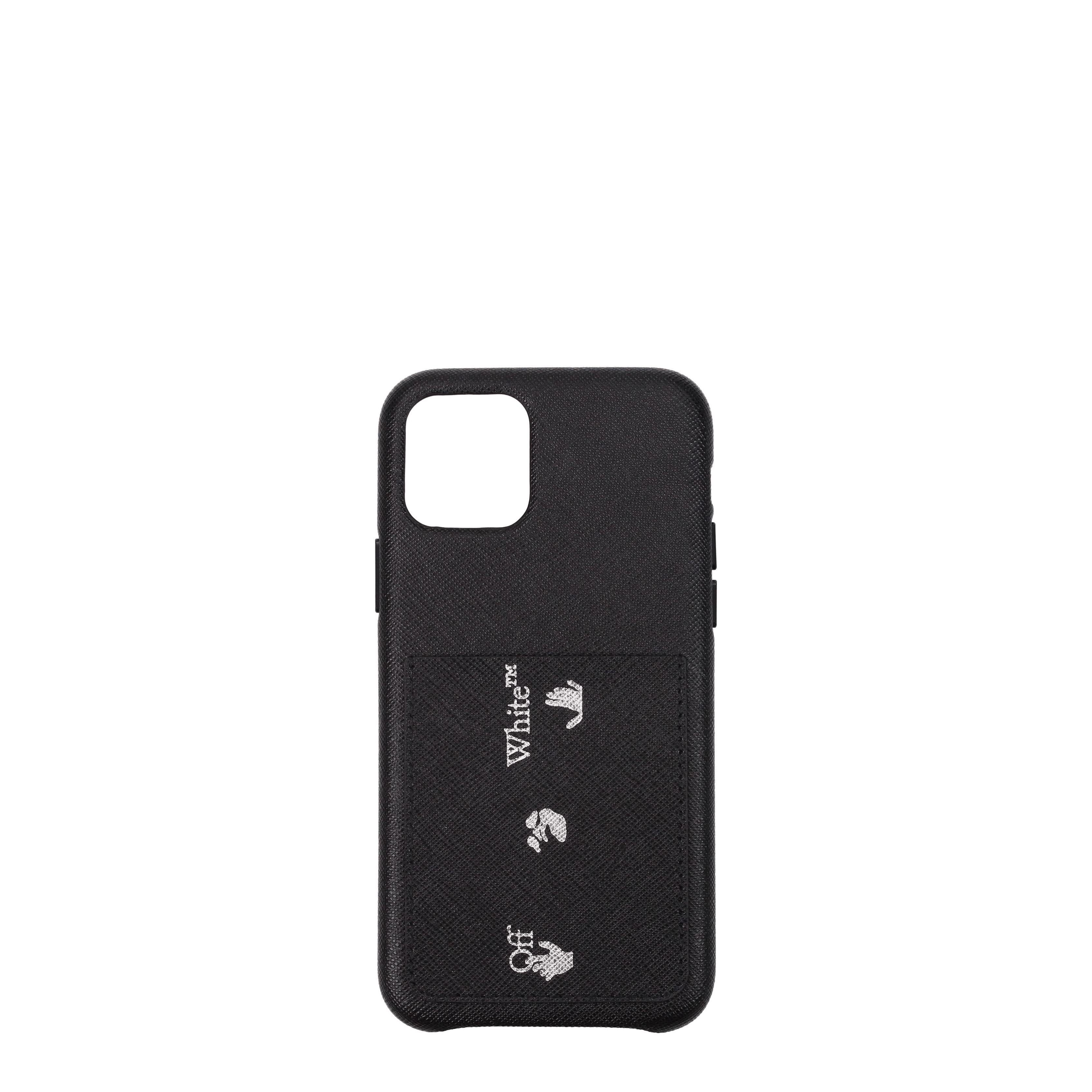 Off-White Off-White IPhone Covers Men Leather Black Size ONE SIZE - 1 Preview