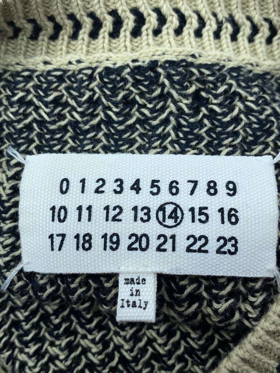 Maison Margiela SS17 Striped Pattern Cotton Knit Sweater Size US M / EU 48-50 / 2 - 6 Thumbnail