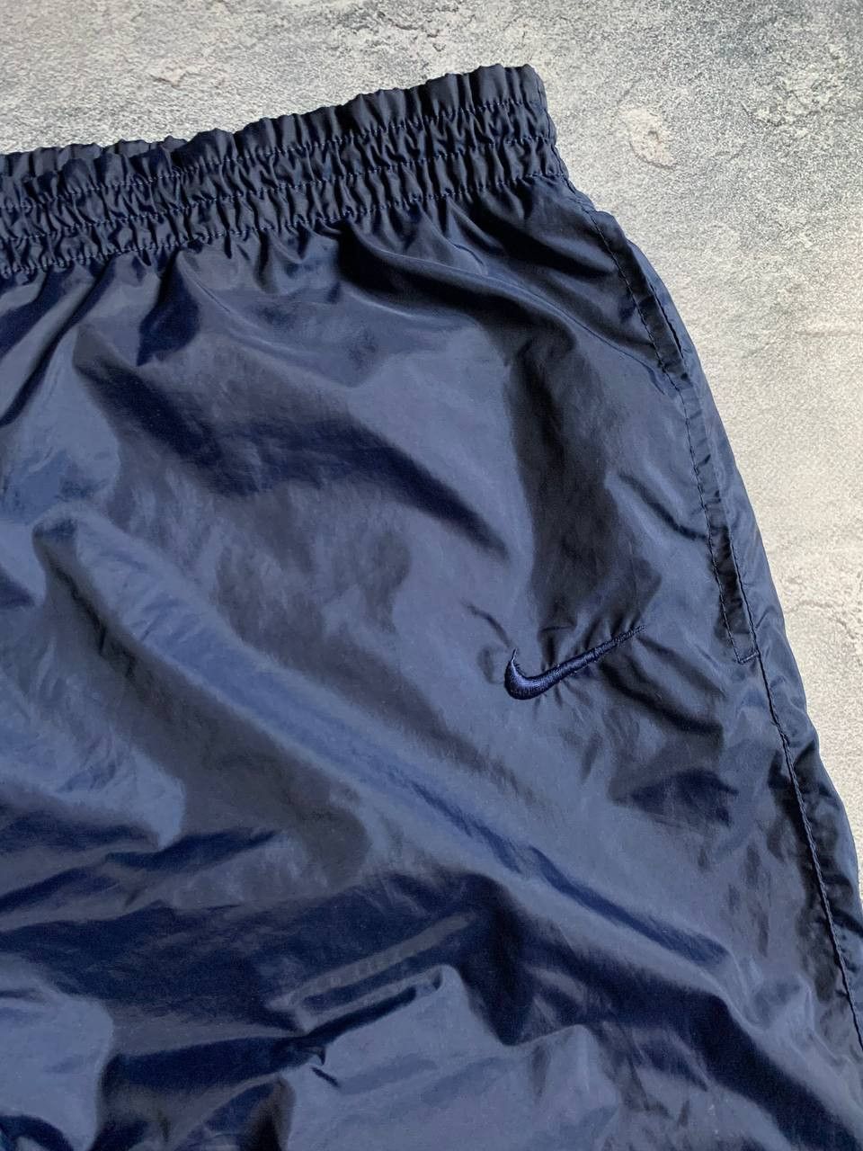 Nike Nike Vintage Track Pants Navy Nylon Wide Leg 90s Style Size US 38 / EU 54 - 4 Thumbnail