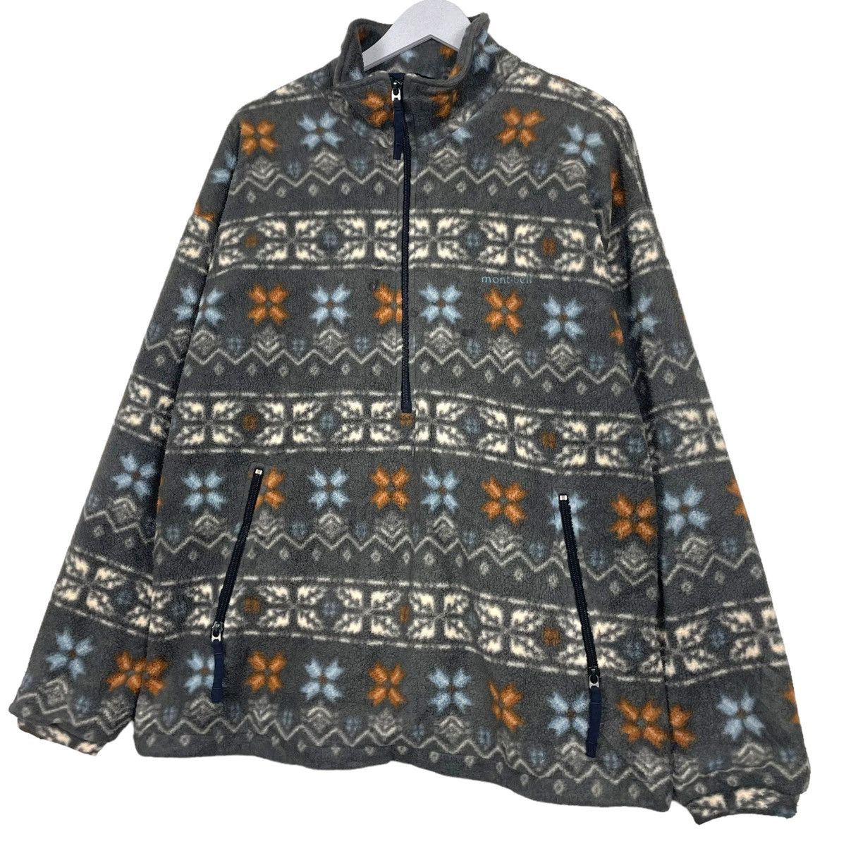 Aztech Mountain × Japanese Brand × Montbell 💥VINTAGE AZTECT MONTBELL HALFZIP FLEECE SWEATER Size US L / EU 52-54 / 3 - 2 Thumbnail