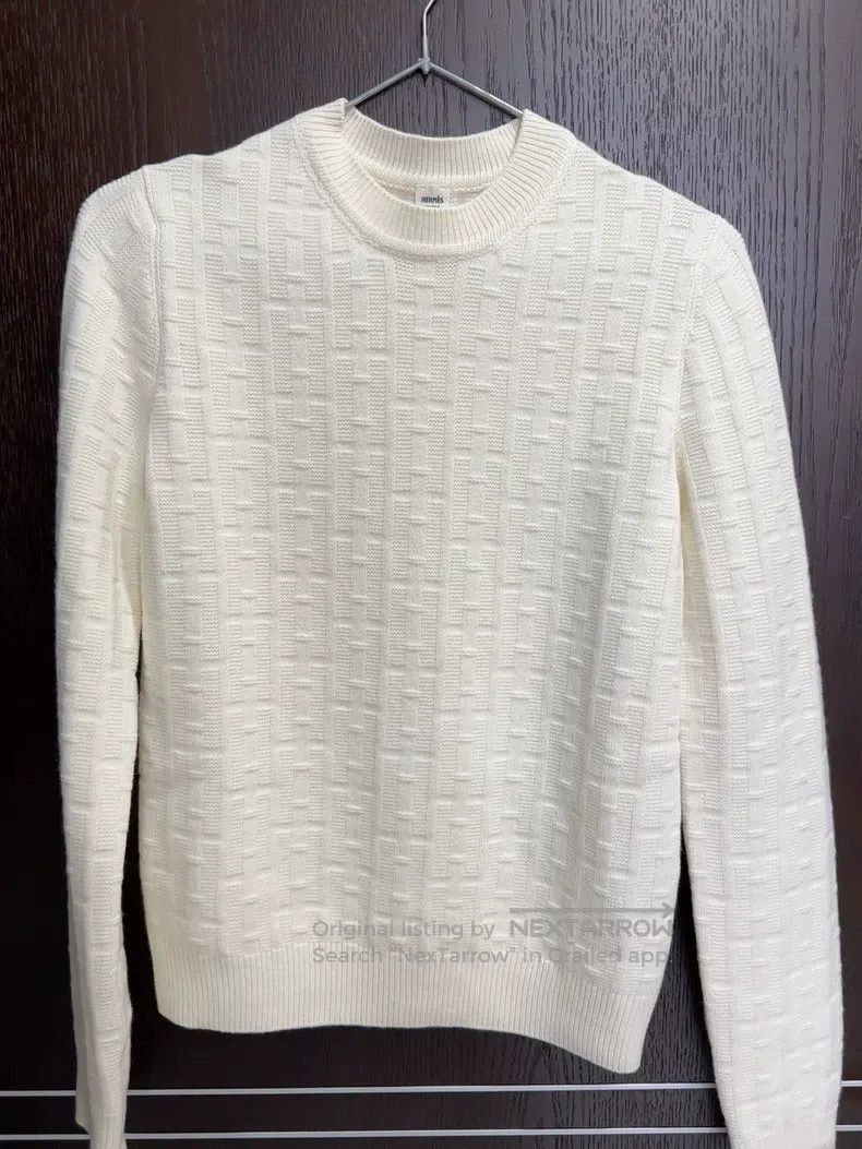 Hermes Hermes White sweater Size XS / US 0-2 / IT 36-38 - 1 Thumbnail