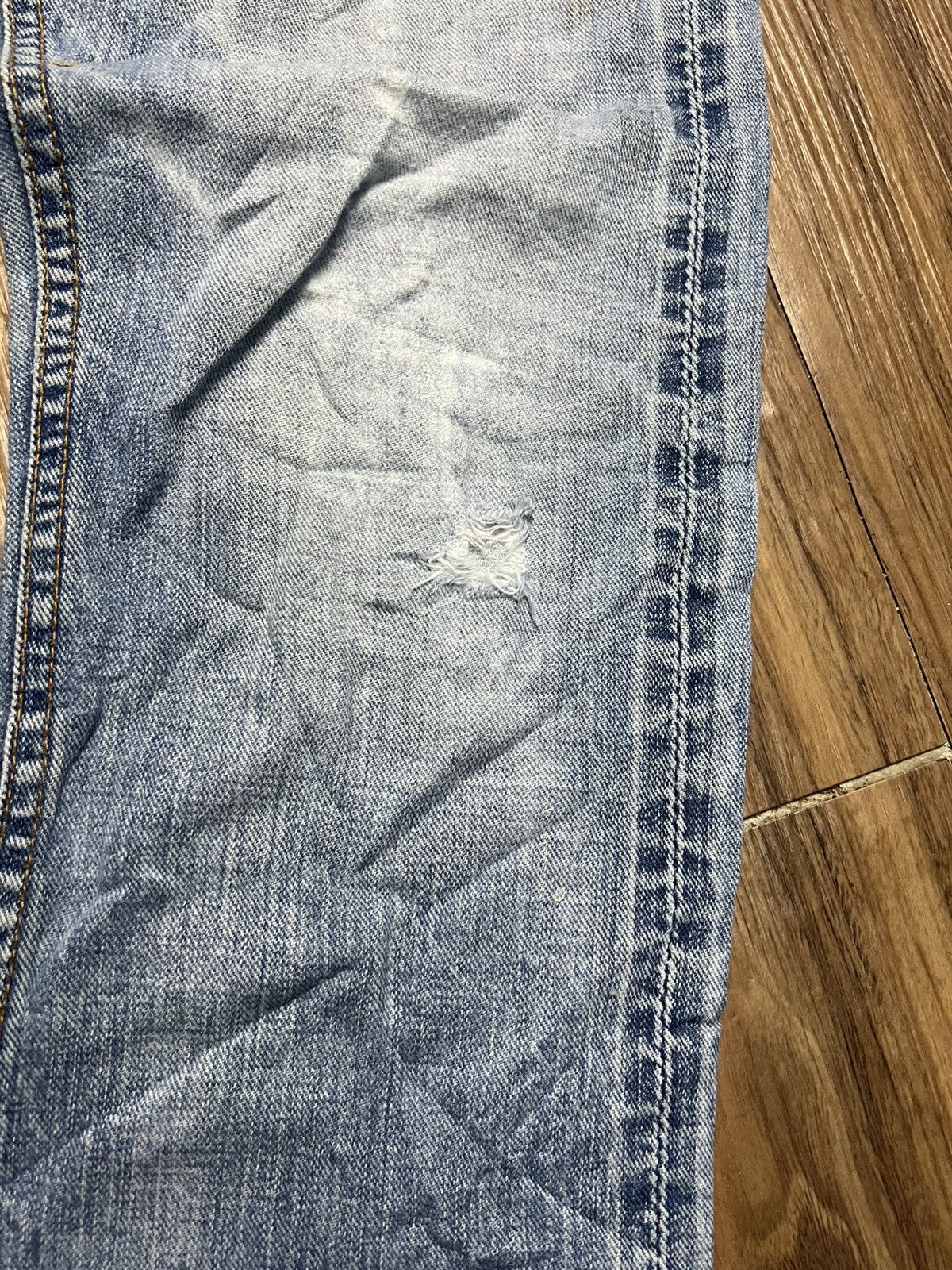 Johnbull Vtg Johnbull Japan Distressed Denim Jeans Paint Splatter(45) Size US 28 / EU 44 - 6 Thumbnail