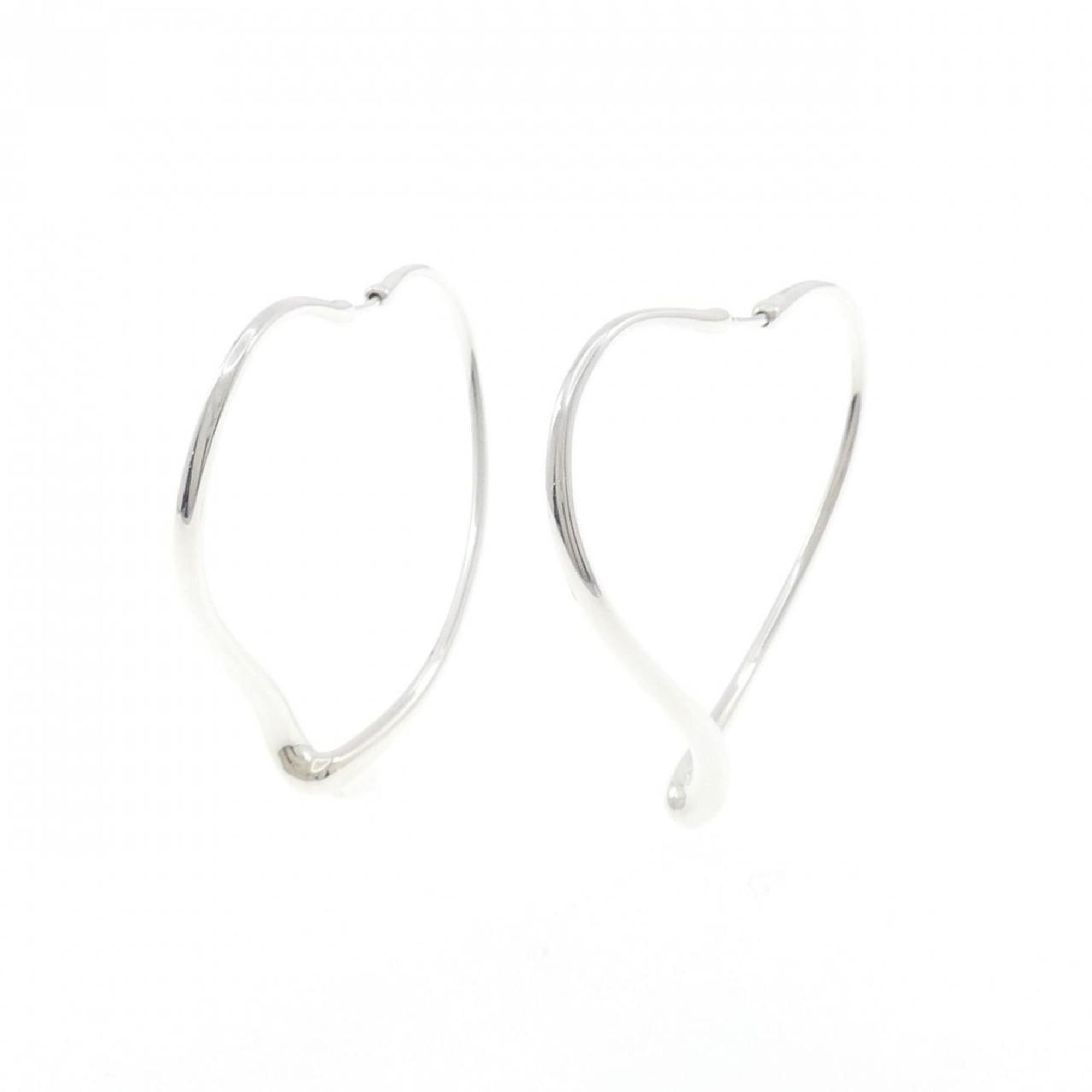 Tiffany & Co. Tiffany Open Heart Hoop Earrings Size ONE SIZE - 1 Thumbnail