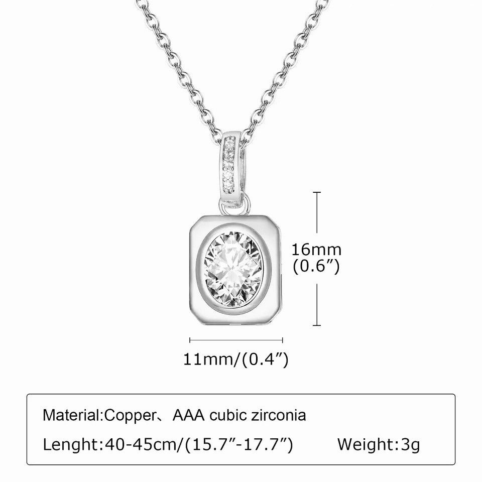 Japanese Brand Dainty Square Necklace Size ONE SIZE - 2 Thumbnail