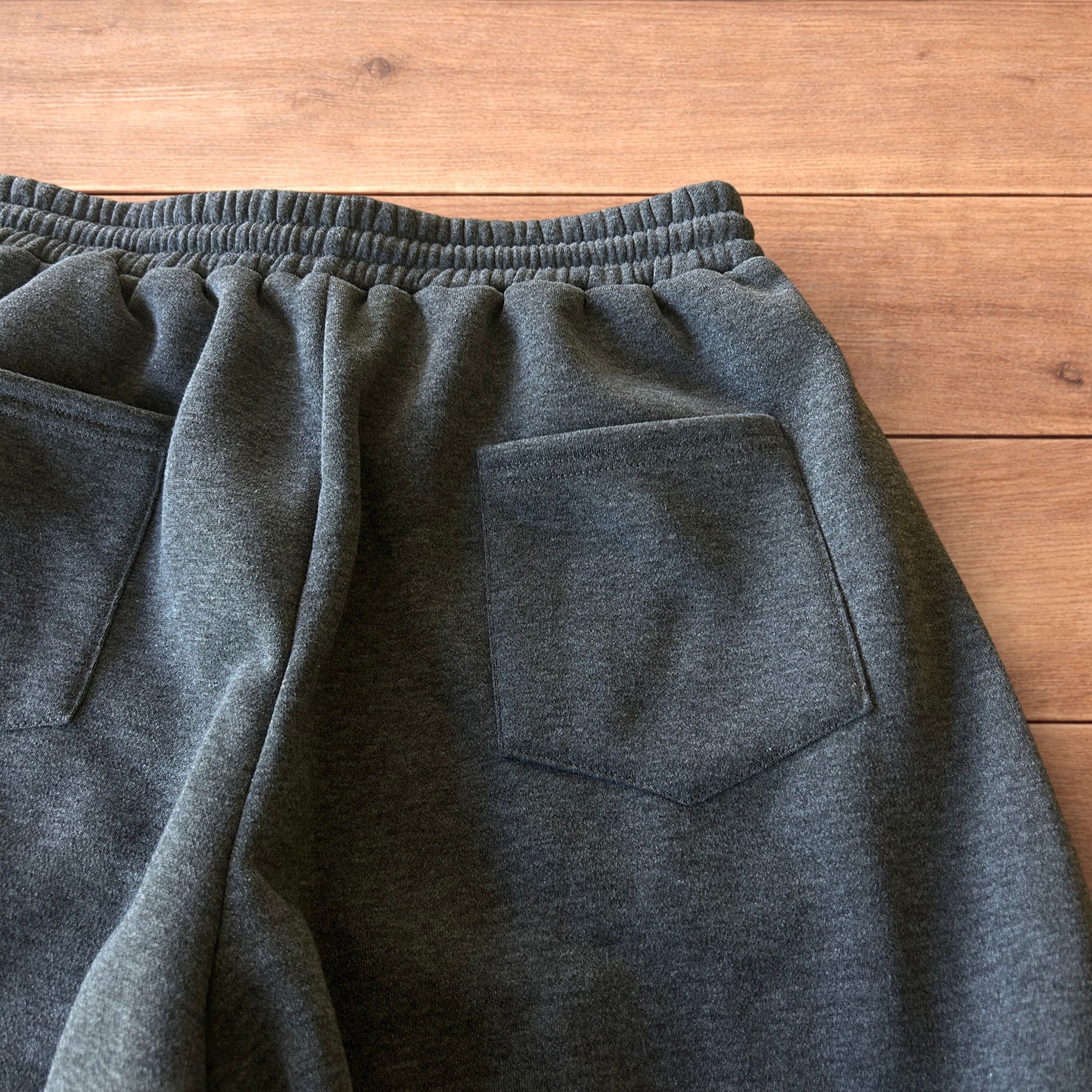 Japanese Brand Super baggy wide leg Korean joggers in dark grey. Size US 36 / EU 52 - 4 Thumbnail
