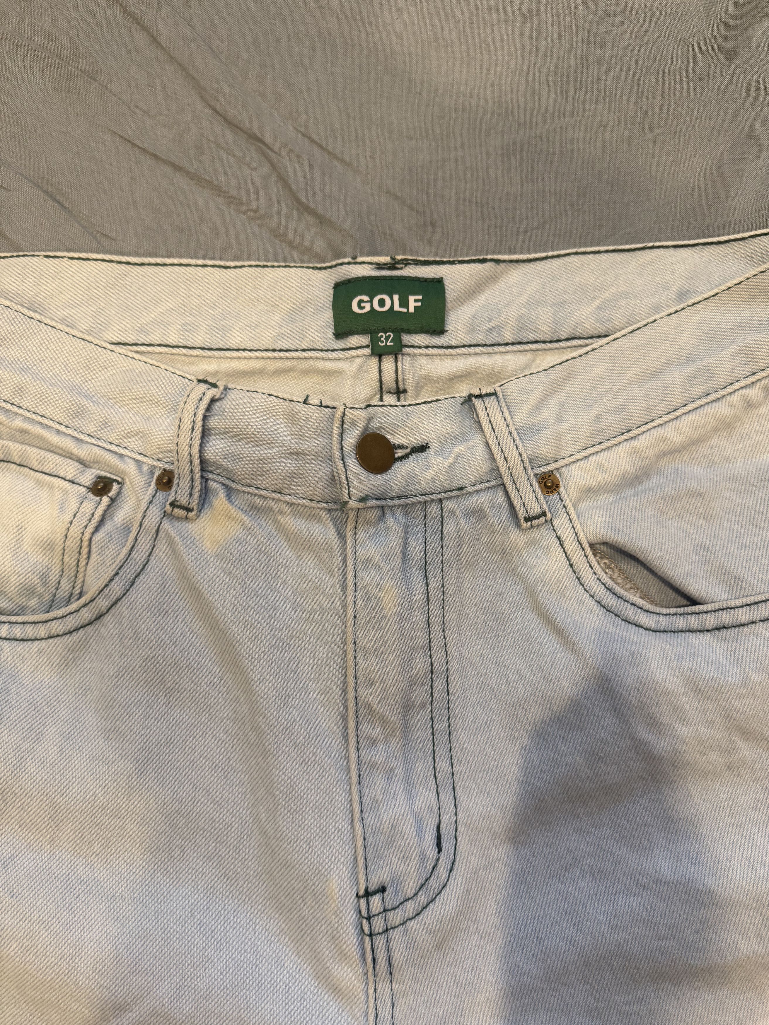 Golf Wang Big Cursive font Denim pants Size US 32 / EU 48 - 2 Thumbnail
