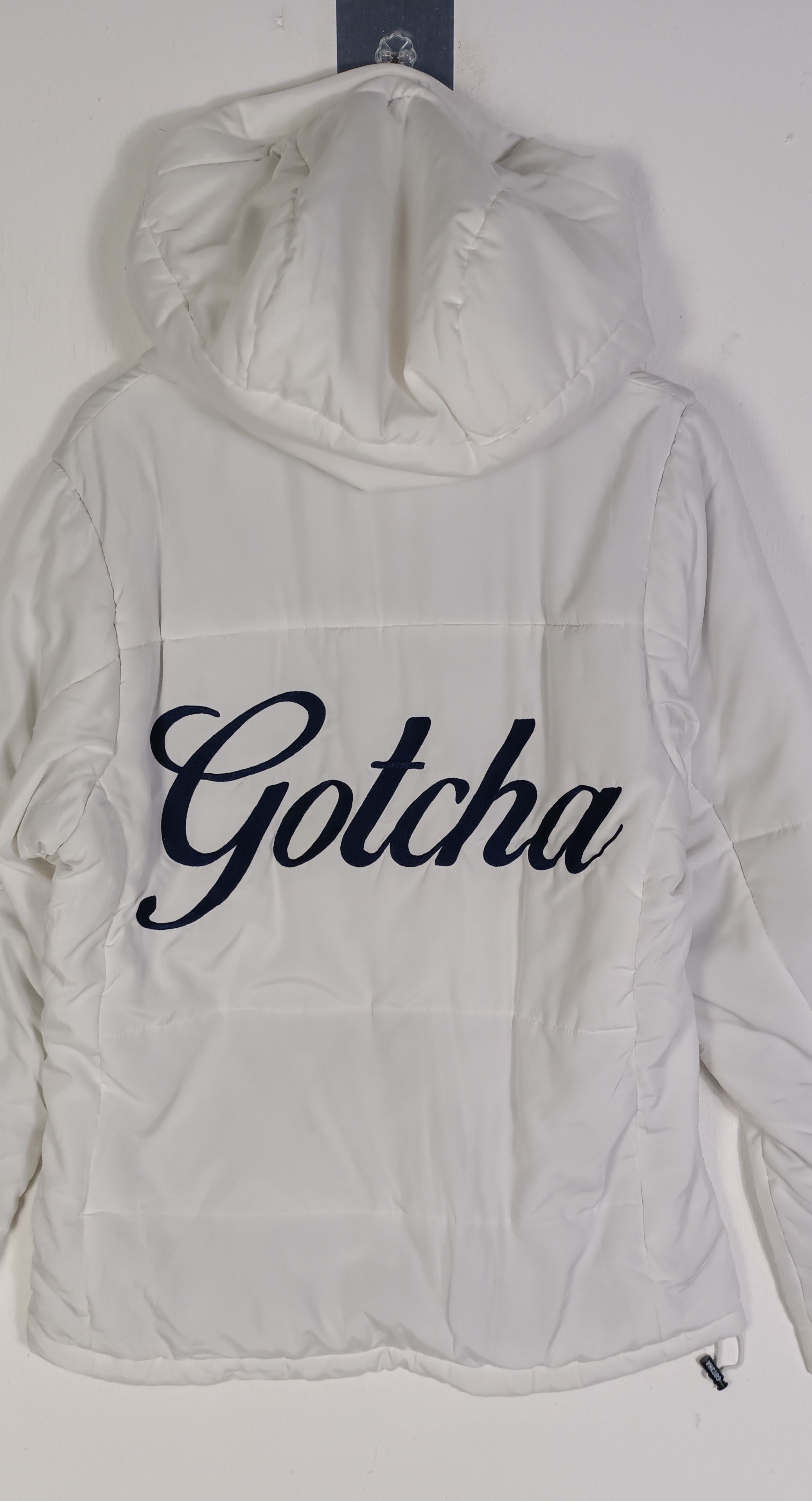 Gotcha GOTCHA Big Spell Out Puffer Hoodie Jacket Size US M / EU 48-50 / 2 - 6 Thumbnail
