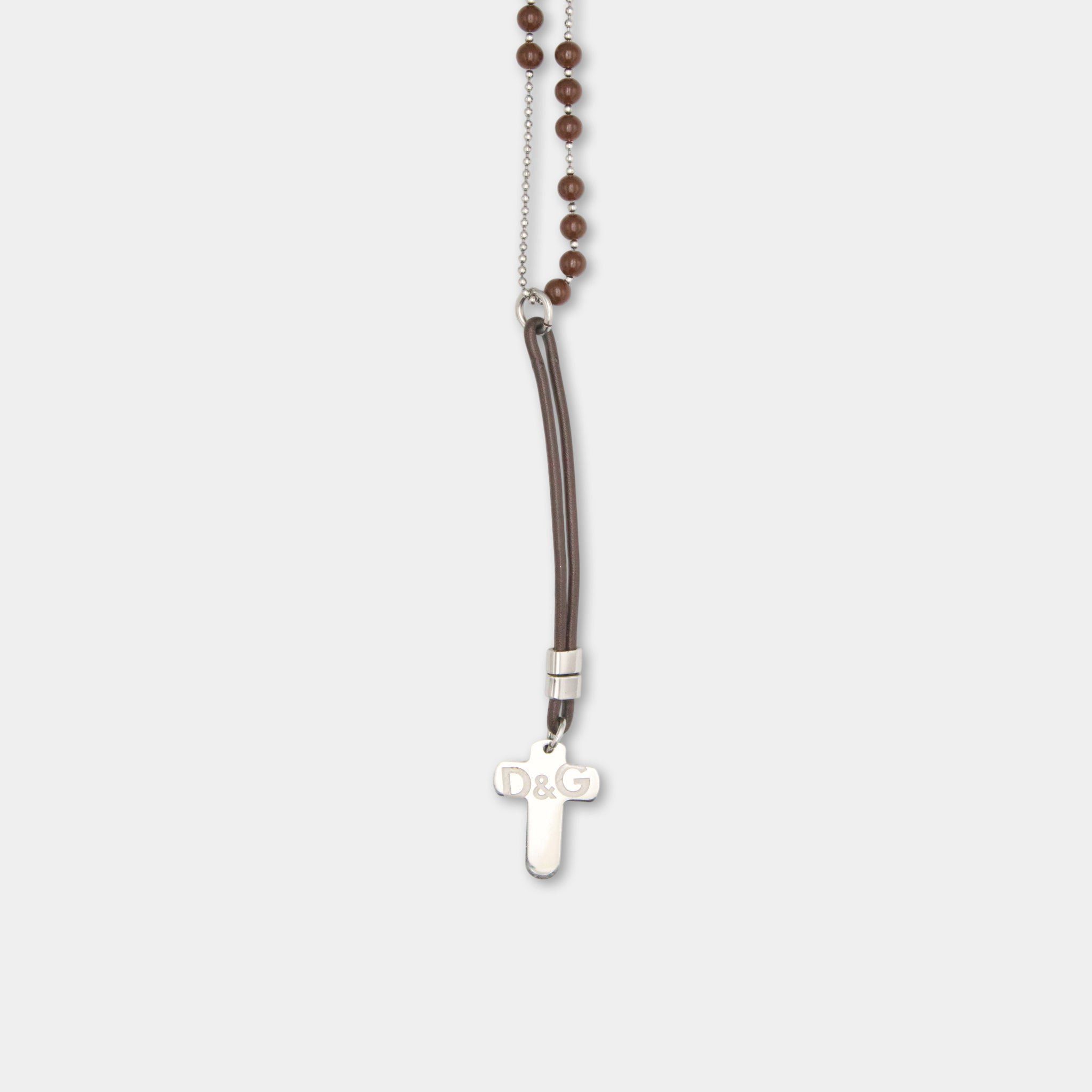 Dolce & Gabbana Dolce & Gabbana Wood and Brass Rosary Size ONE SIZE - 1 Thumbnail