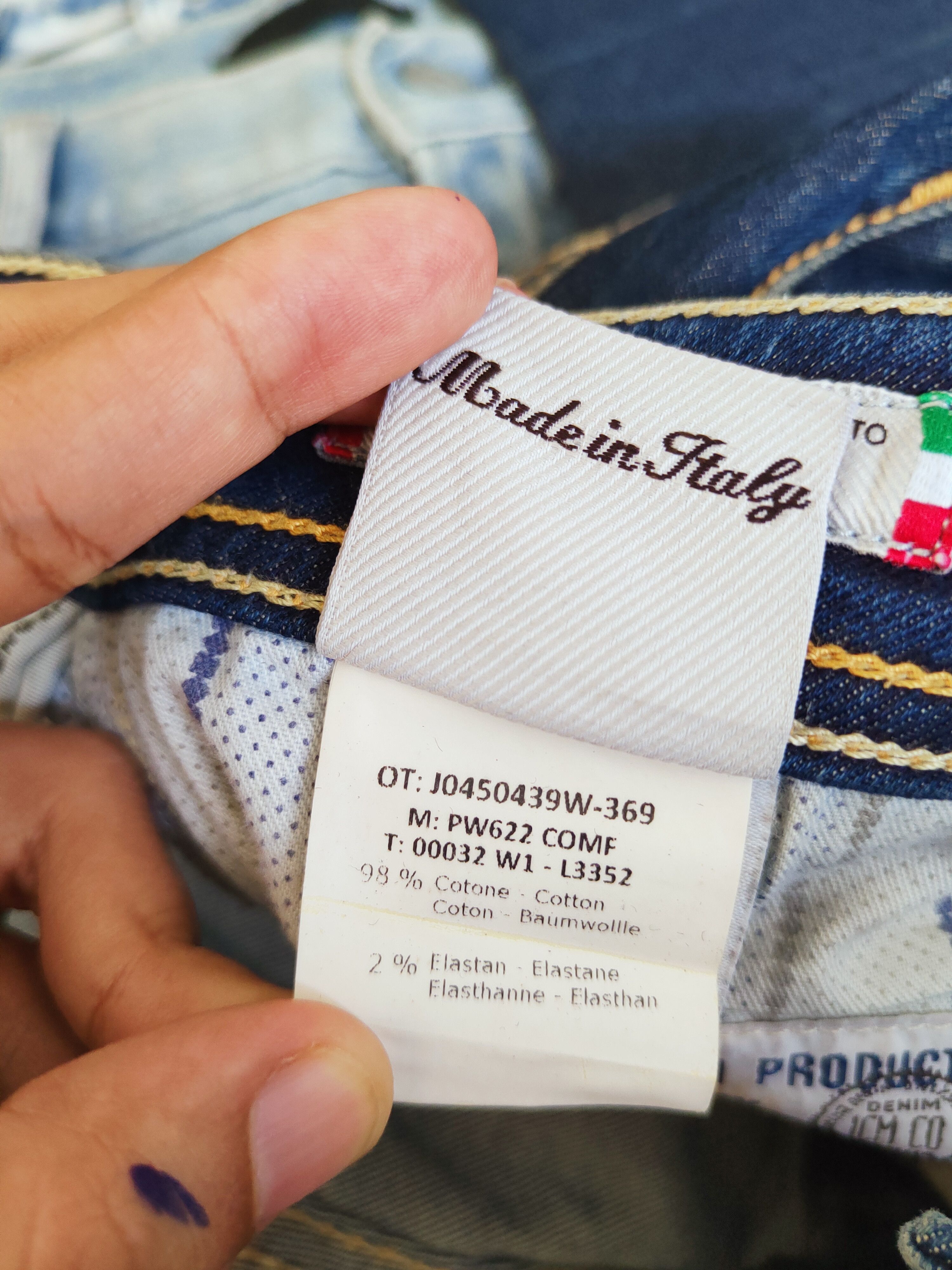 Jacob Cohen Jacob Cohen handmade Dark Blue Ripped Jeans #S2766 Size US 30 / EU 46 - 19 Thumbnail
