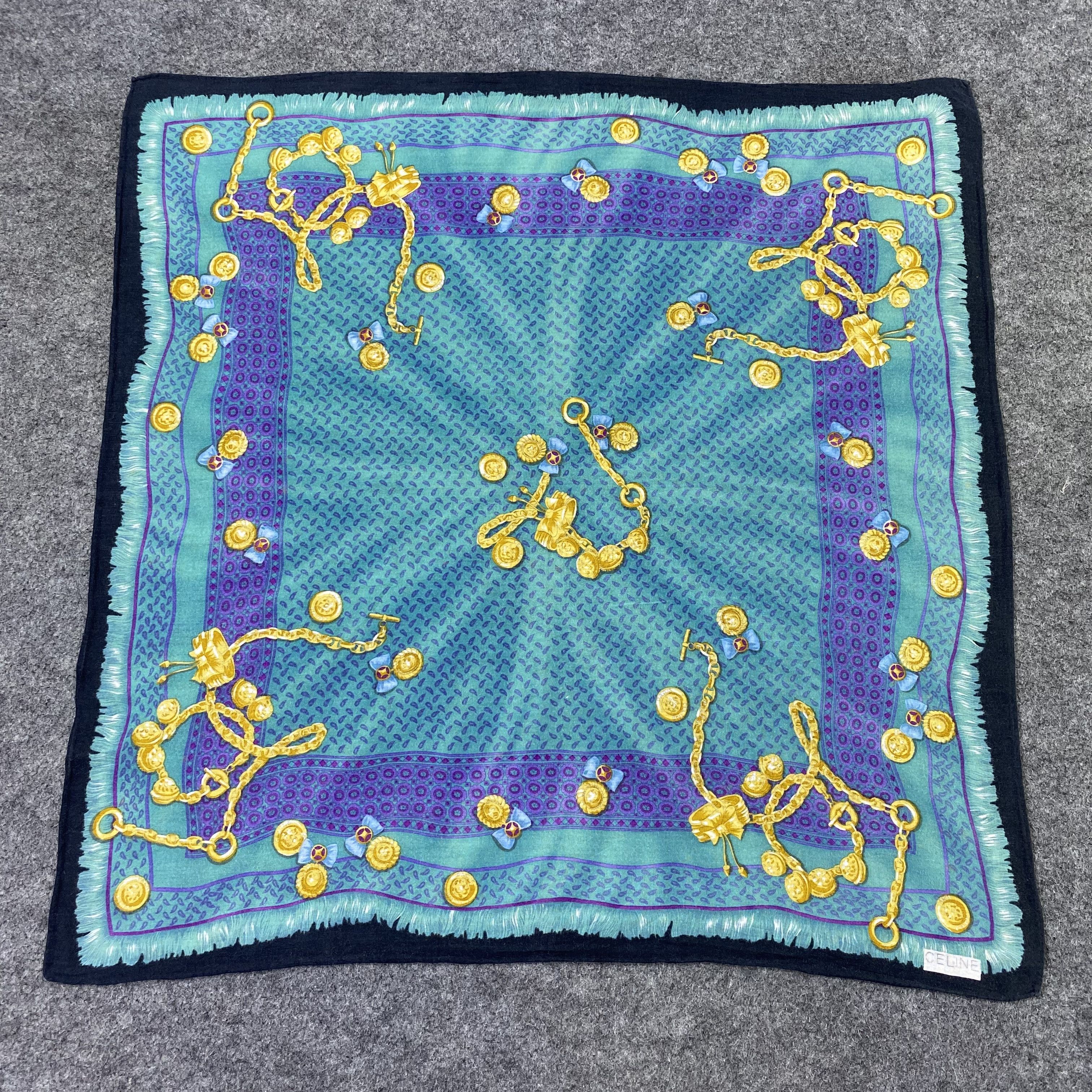 Celine Celine Handkerchief Neckerchief Bandana-B1835 Size ONE SIZE - 3 Thumbnail