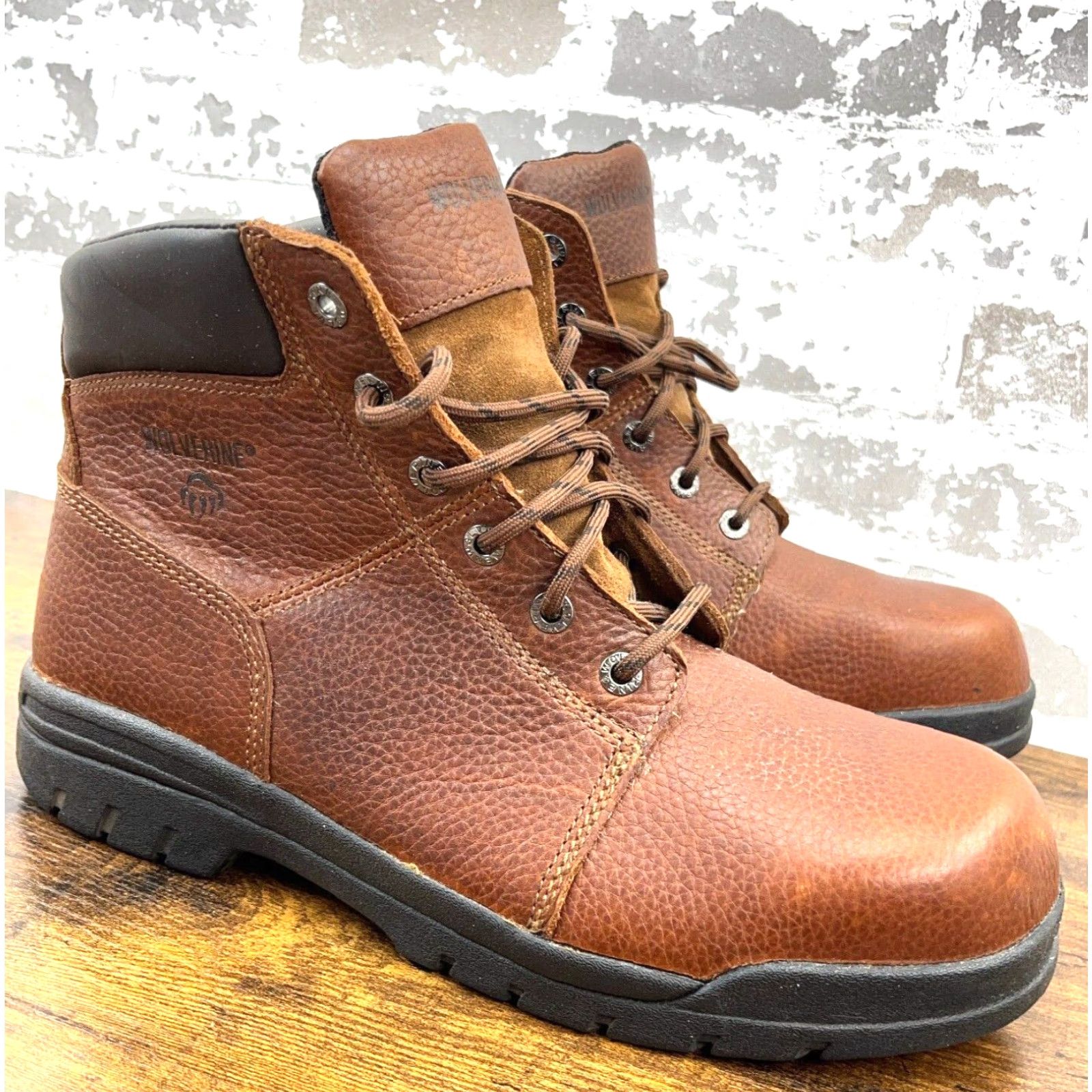 Vintage VINTAGE Wolverine Work Boots Men Size 14 M Leather Steel Toe Rubber Sole Brown 80s Casual Work Size US 14 / EU 47 - 2 Thumbnail