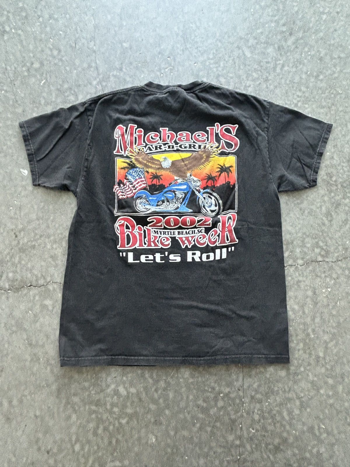 Vintage Vintage 2002 Bike Week Graphic Tee Faded Black Size US L / EU 52-54 / 3 - 1 Thumbnail