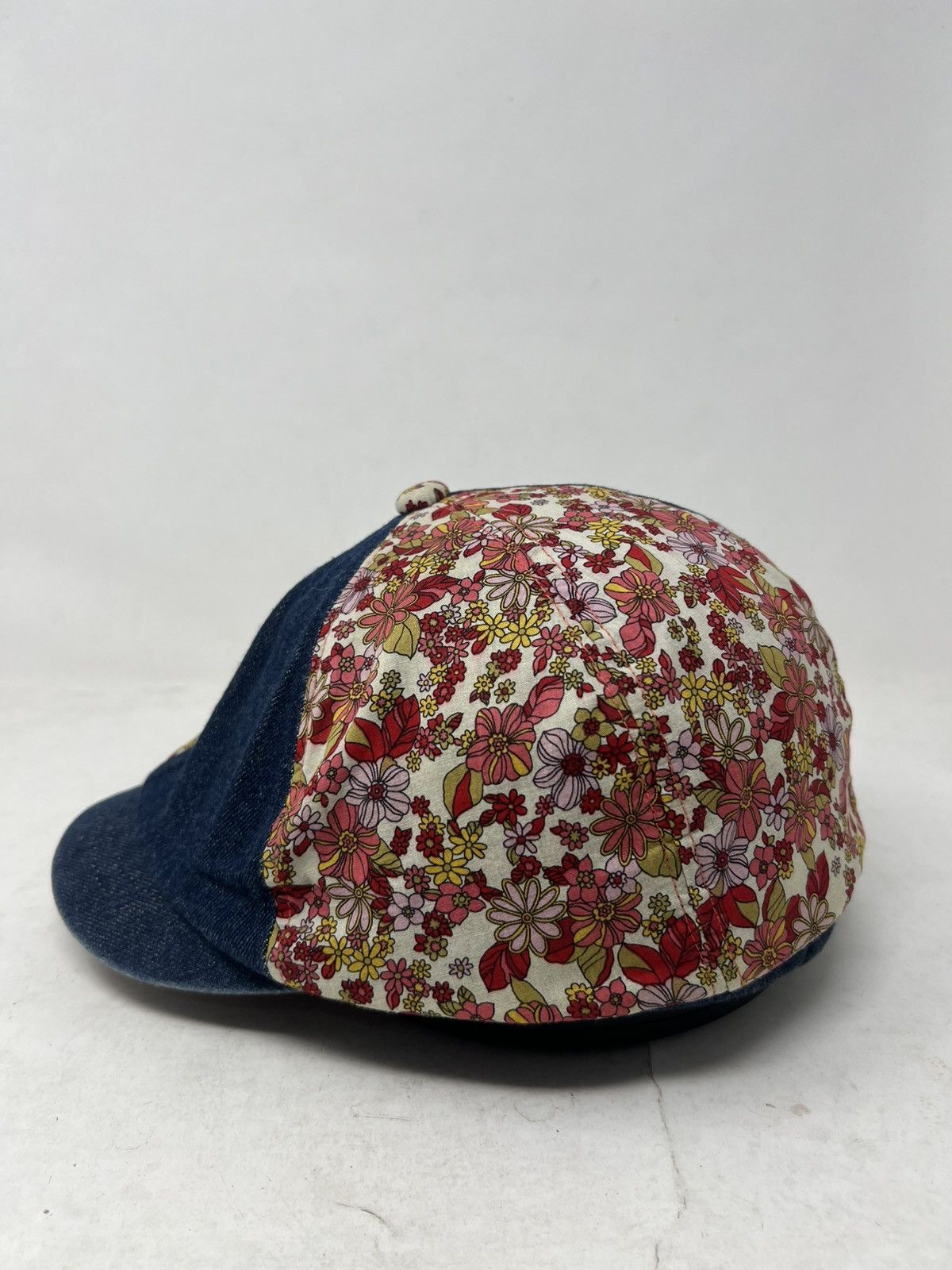 Japanese Brand Patchwork Newsboy Cap Denim Visor Size ONE SIZE - 2 Thumbnail